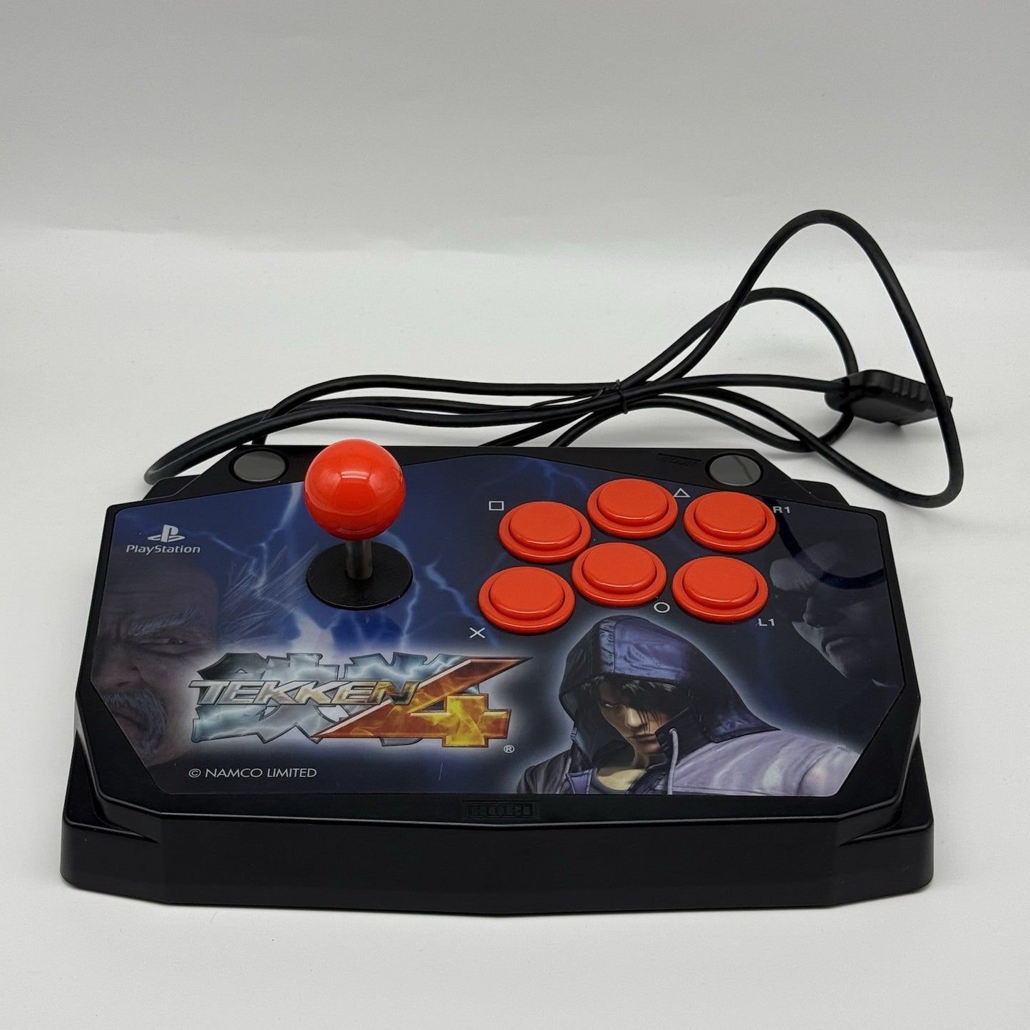 HORI Tekken 4 Arcade Fight Stick Pad Console Playstation 1/2 PS1 PS2 Controller0