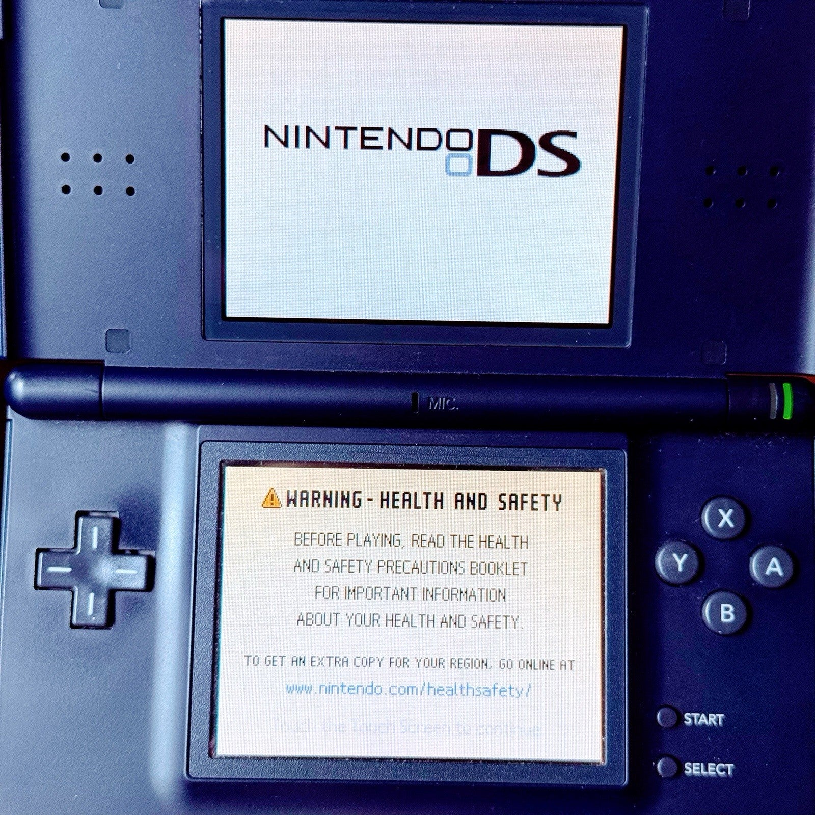 Nintendo DS Lite [Complete In Box CIB w/Manual] Enamel Navy Blue Console Tested3