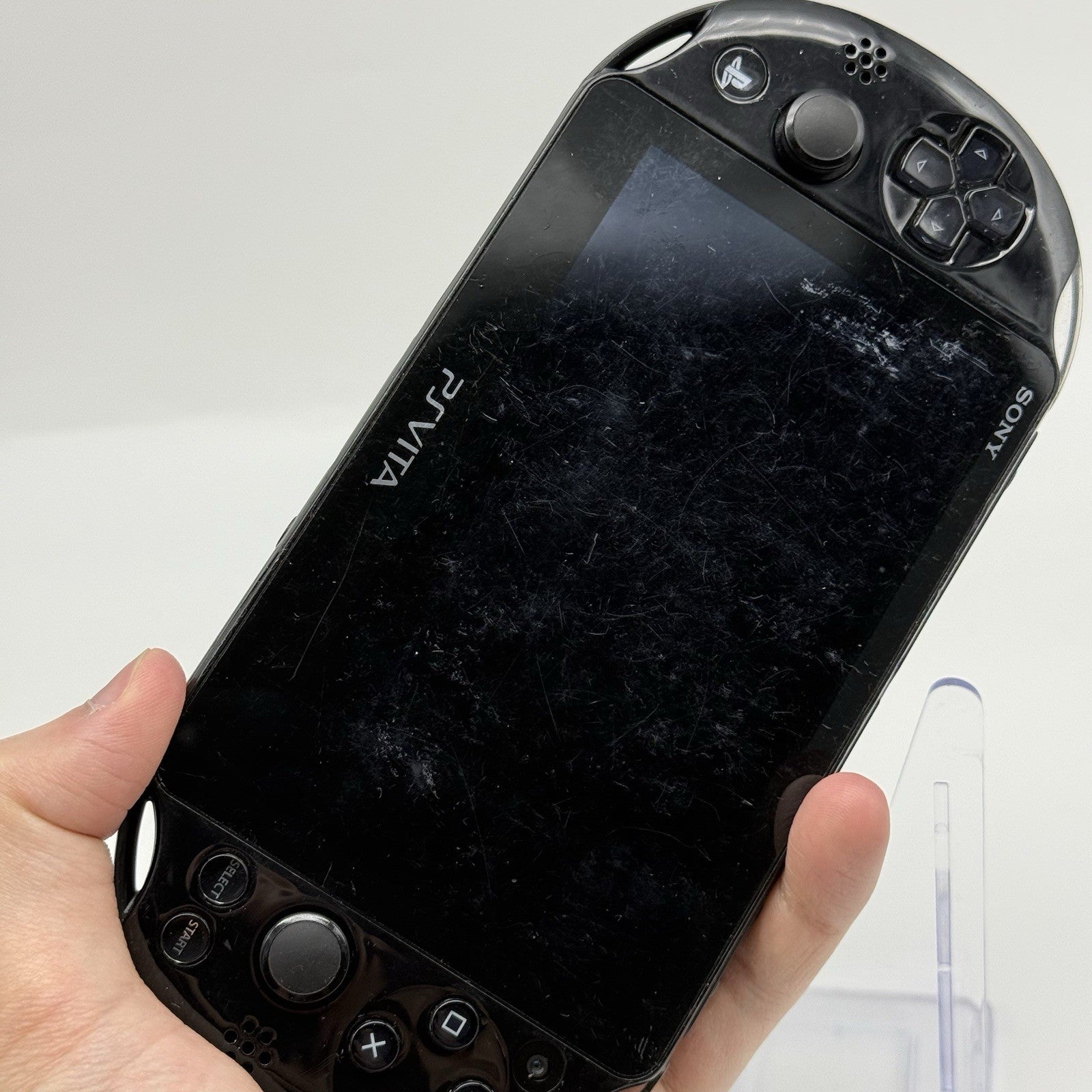 Sony PS Vita PCH-2000 Black Console, Charger, Case - Tested (*Screen Wear*)8
