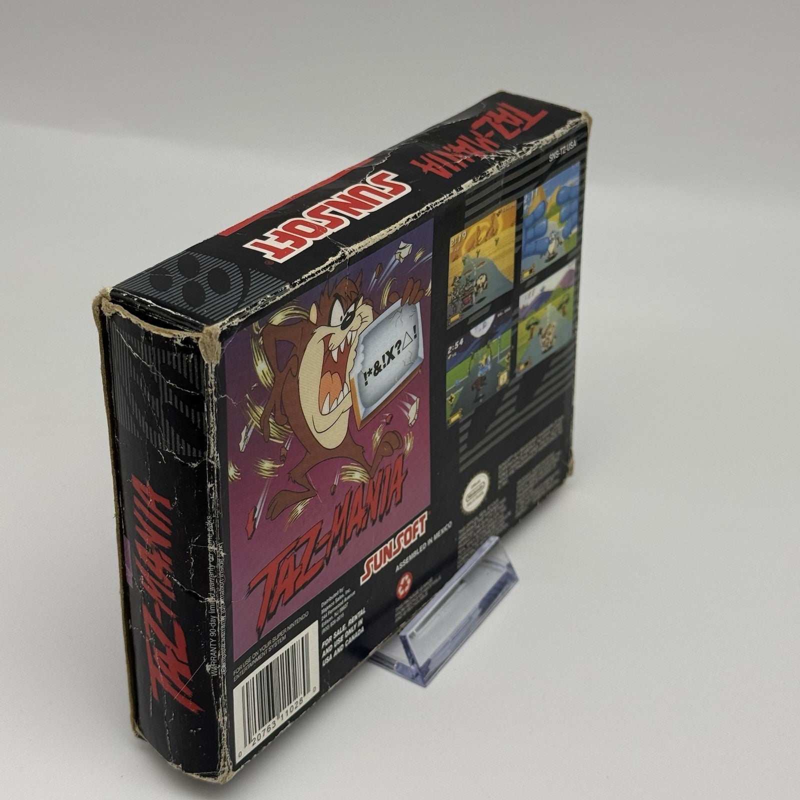Taz-Mania (Super Nintendo SNES, 1993) Game CIB Complete in Box + Manual - Tested3