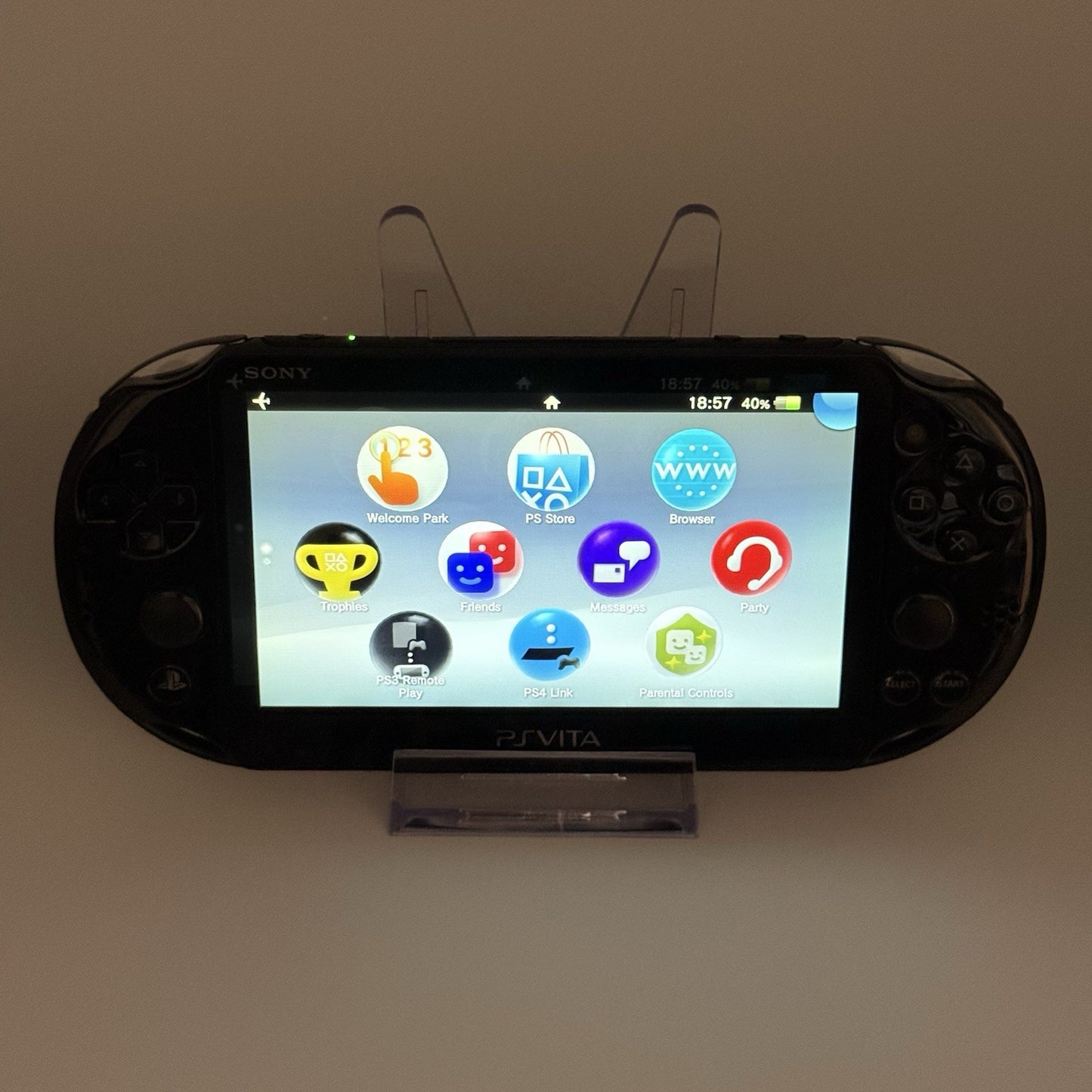 Sony PS Vita Slim PCH-2000 Black Console, Charger, Case - New Joysticks - Tested1