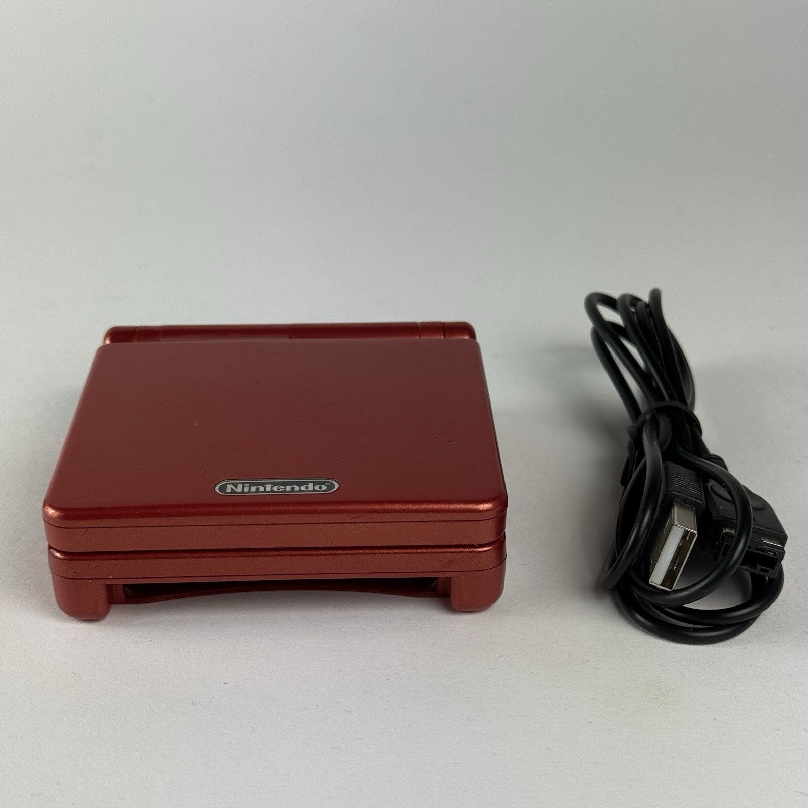 Nintendo Gameboy Advance GBA SP Red Console AGS-001 w/Charger - Tested1