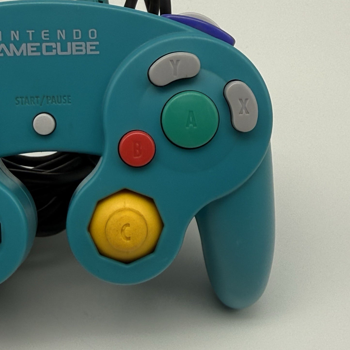 Official OEM Genuine Nintendo Gamecube Emerald Teal Blue Controller T3 Tested6