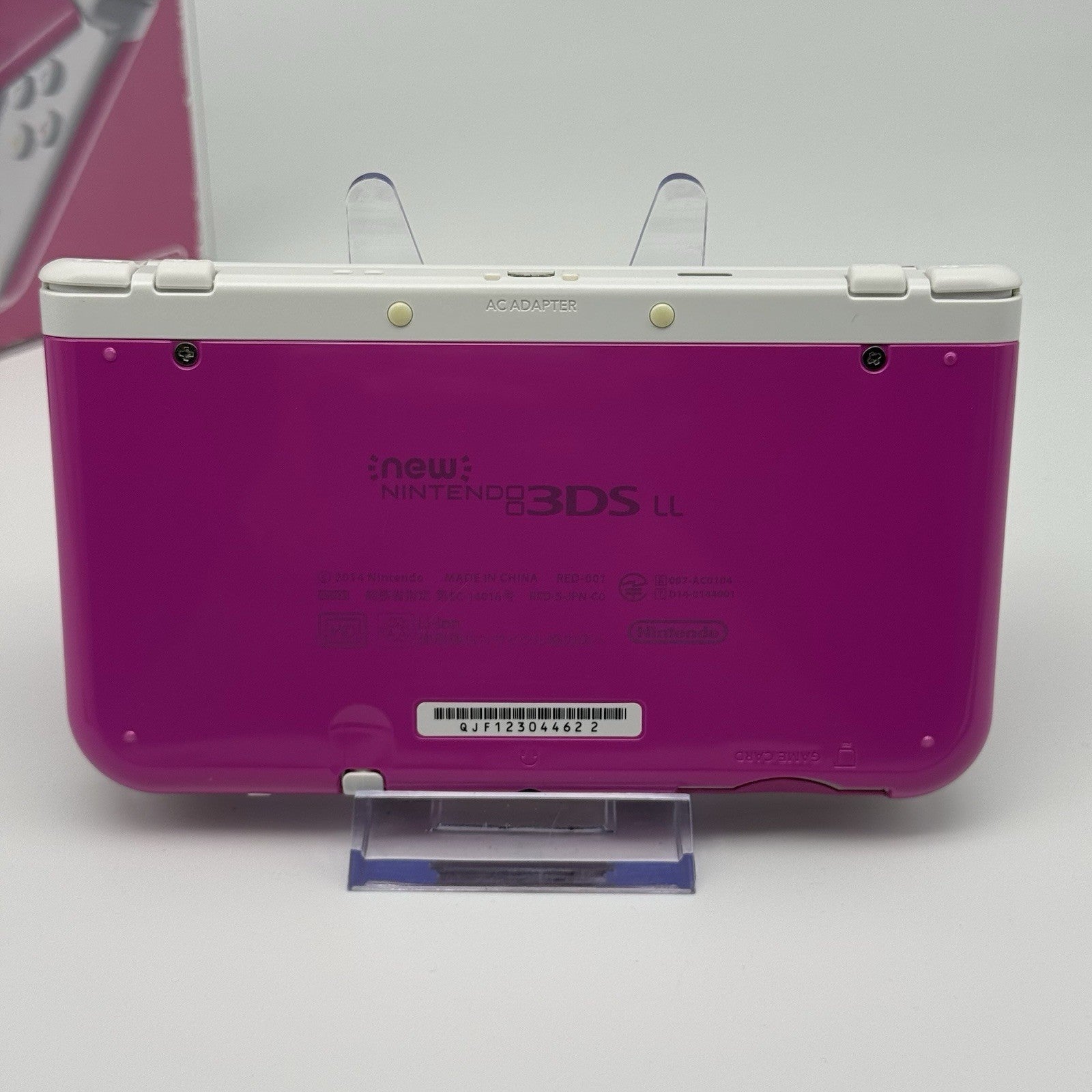 “new” Nintendo 3DS XL/LL Pink White Console Bottom IPS Region Free CIB w/Box USA4