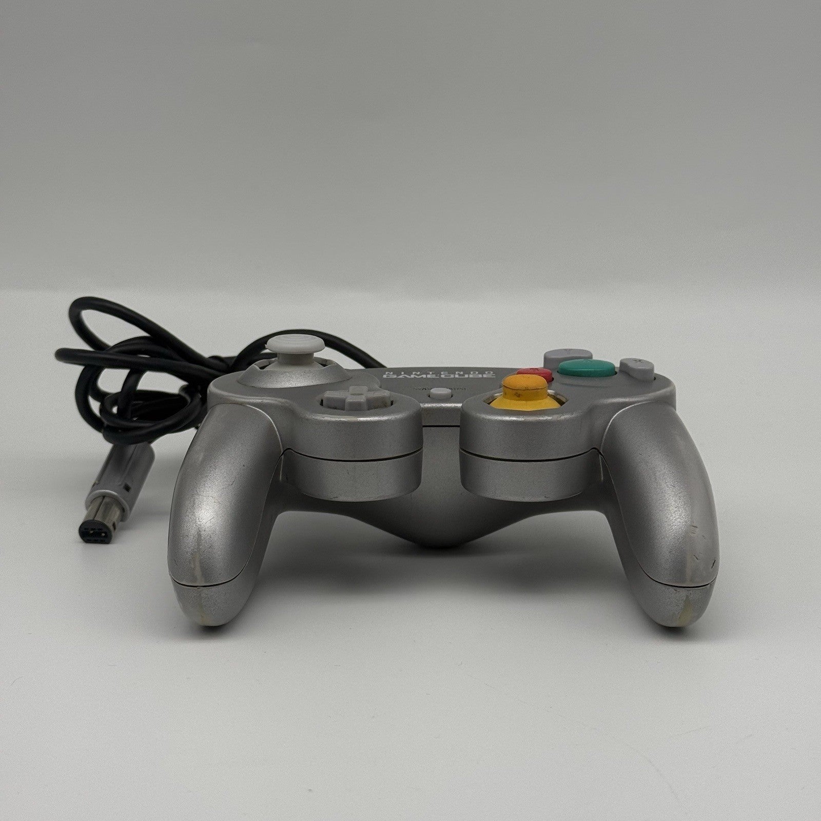 Official Nintendo GameCube Controller Platinum Silver OEM DOL-003 T2 Dot Tested1