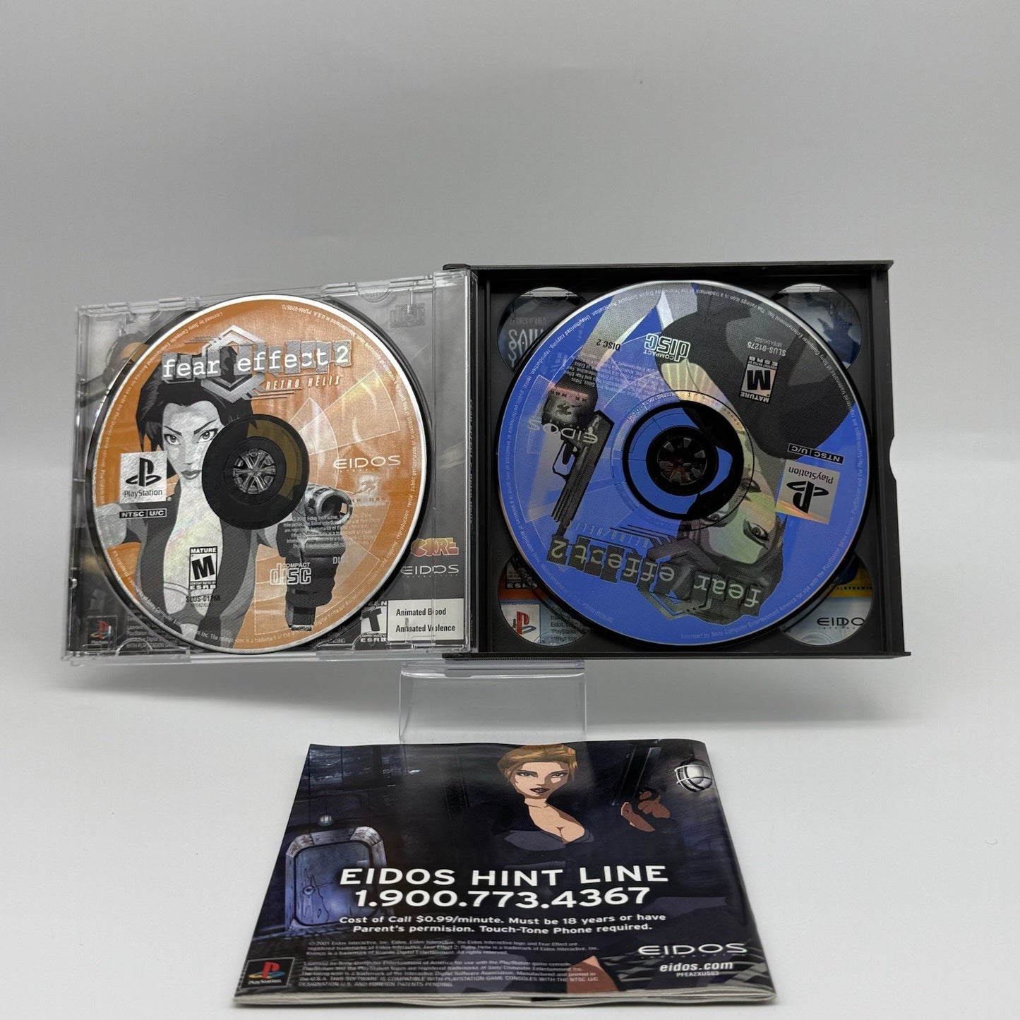 Fear Effect 2 Retro Helix PlayStation 1 PS1 CIB Complete - Tested3