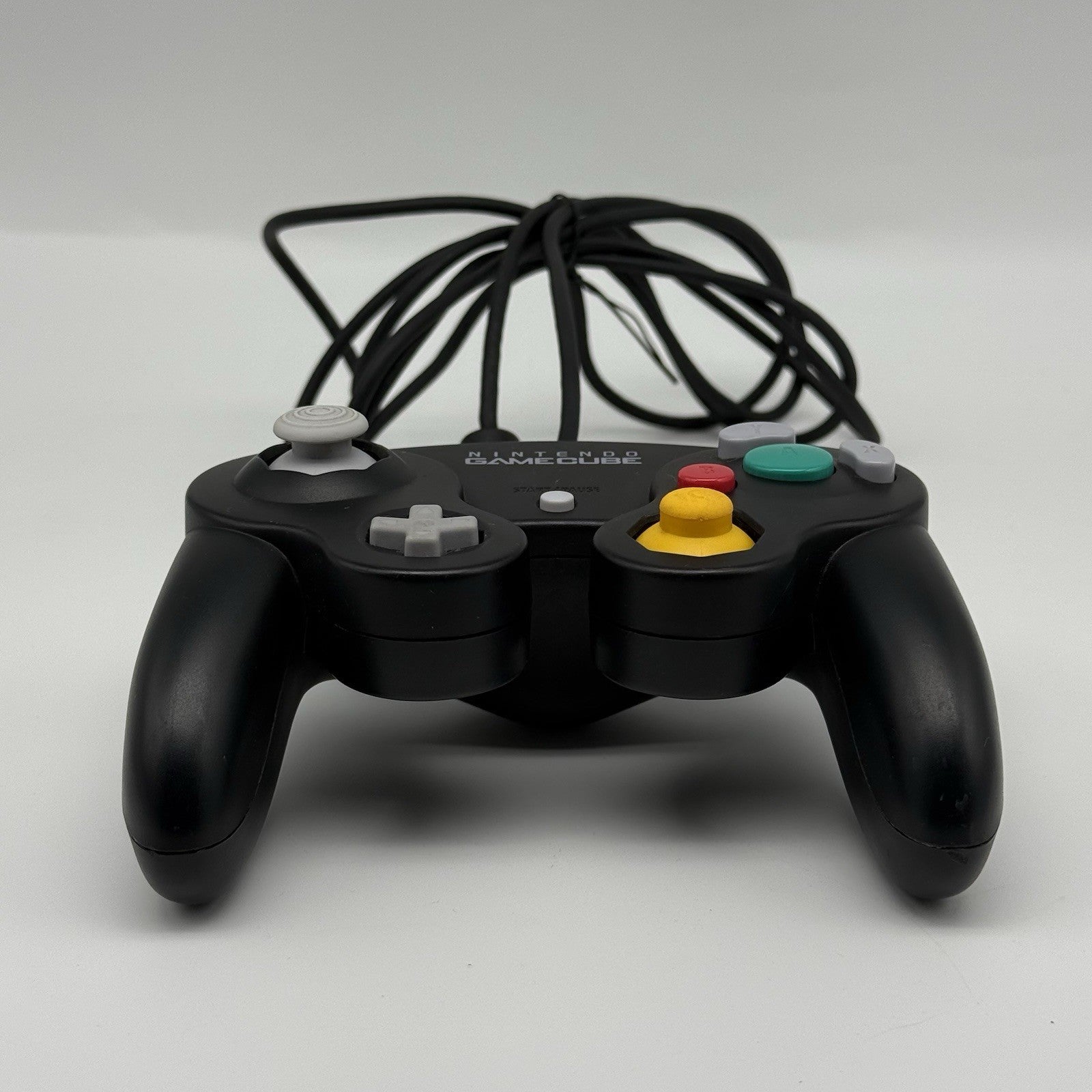 Official Nintendo GameCube Controller BLACK OEM Remote DOL-003 T2 Dot - Tested2