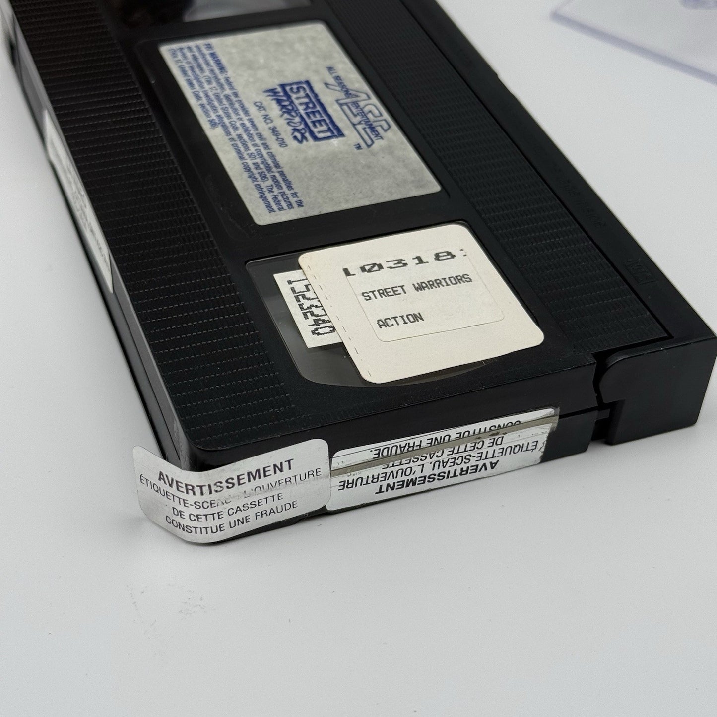Street Warriors VHS Tape Cult Movie Rare VTG Vintage Tested4