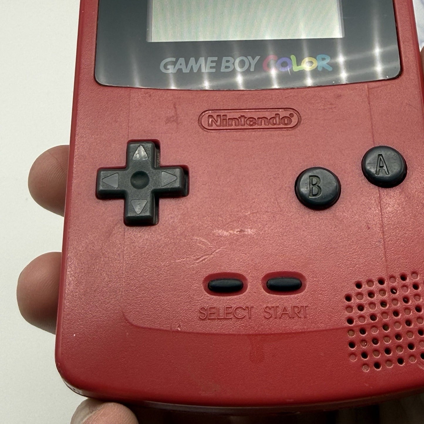 Nintendo Gameboy Boy Color Berry Red Console GBC CGB-001 - Tested Working8