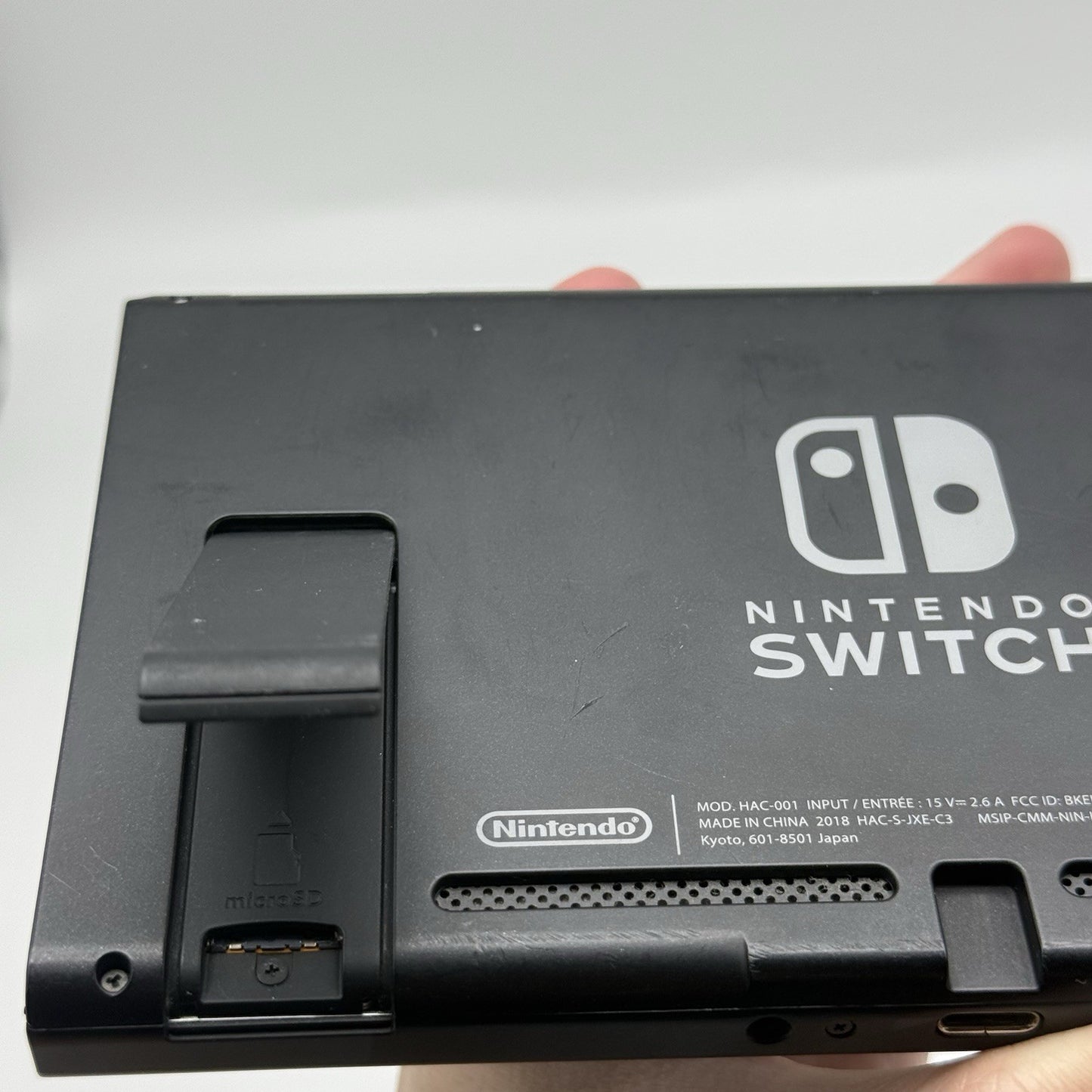 Nintendo Switch V1 Console Gaming System Only HAC-001 Black Region Free - Tested14