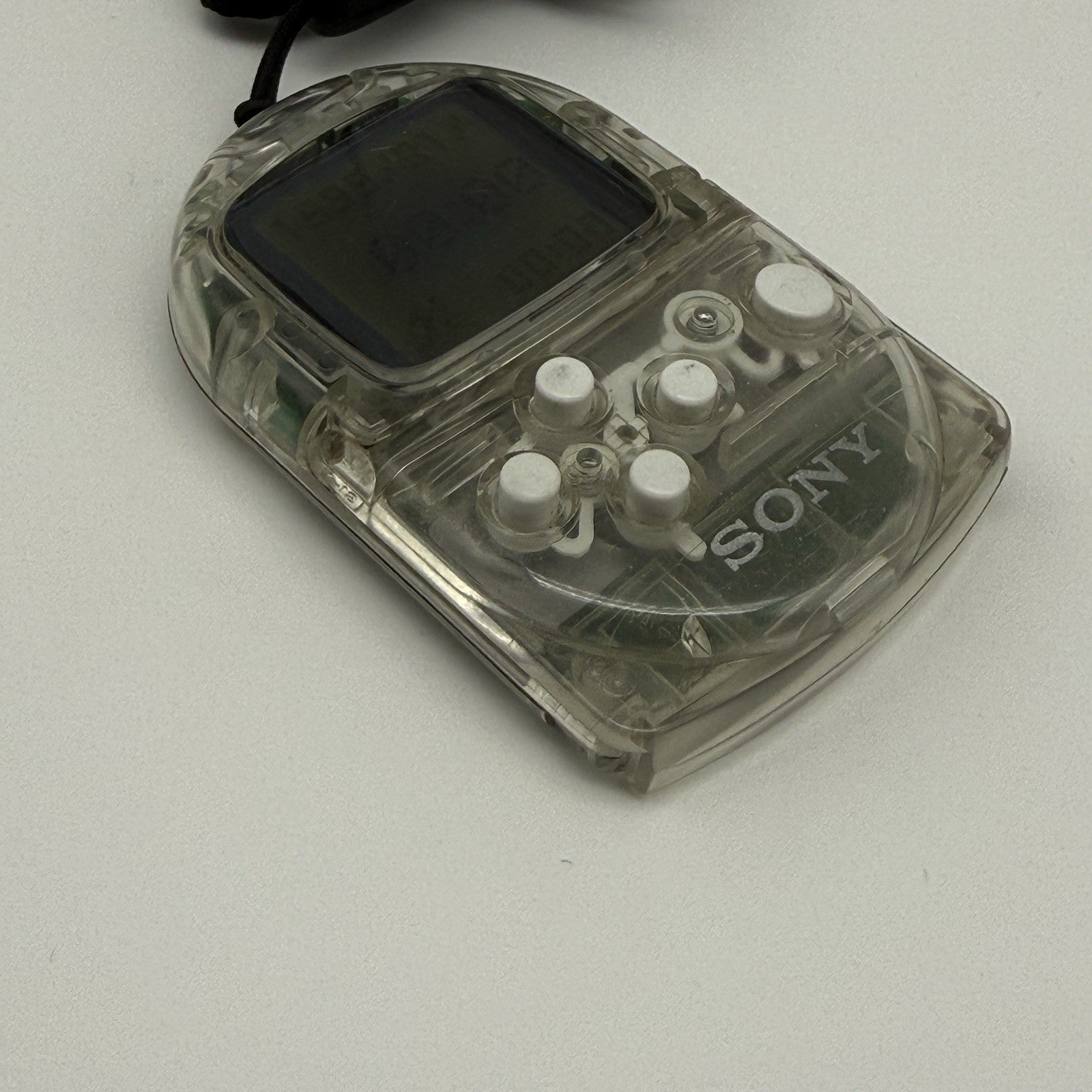 Sony Playstation Pocket Station Transparent Clear +Strap SCPH-4000 LCD Burn USA3