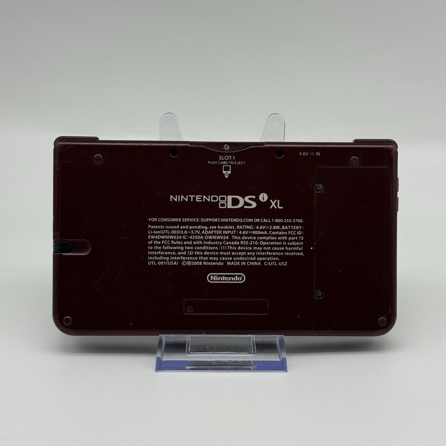 Nintendo DSi XL Burgundy Maroon Wine Red Handheld Console UTL-001 Tested & Works14