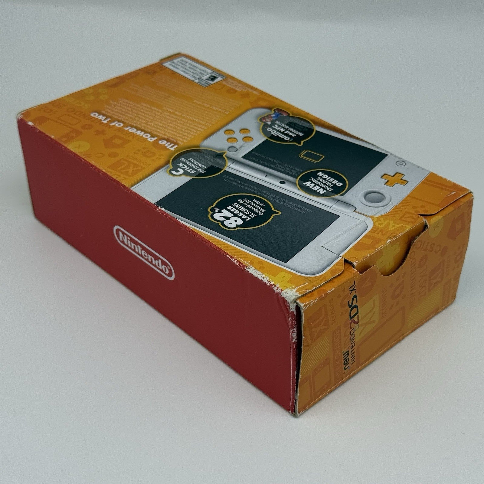 “new” Nintendo 2DS 3DS XL Console White Orange Console, Charger, Box - Tested17