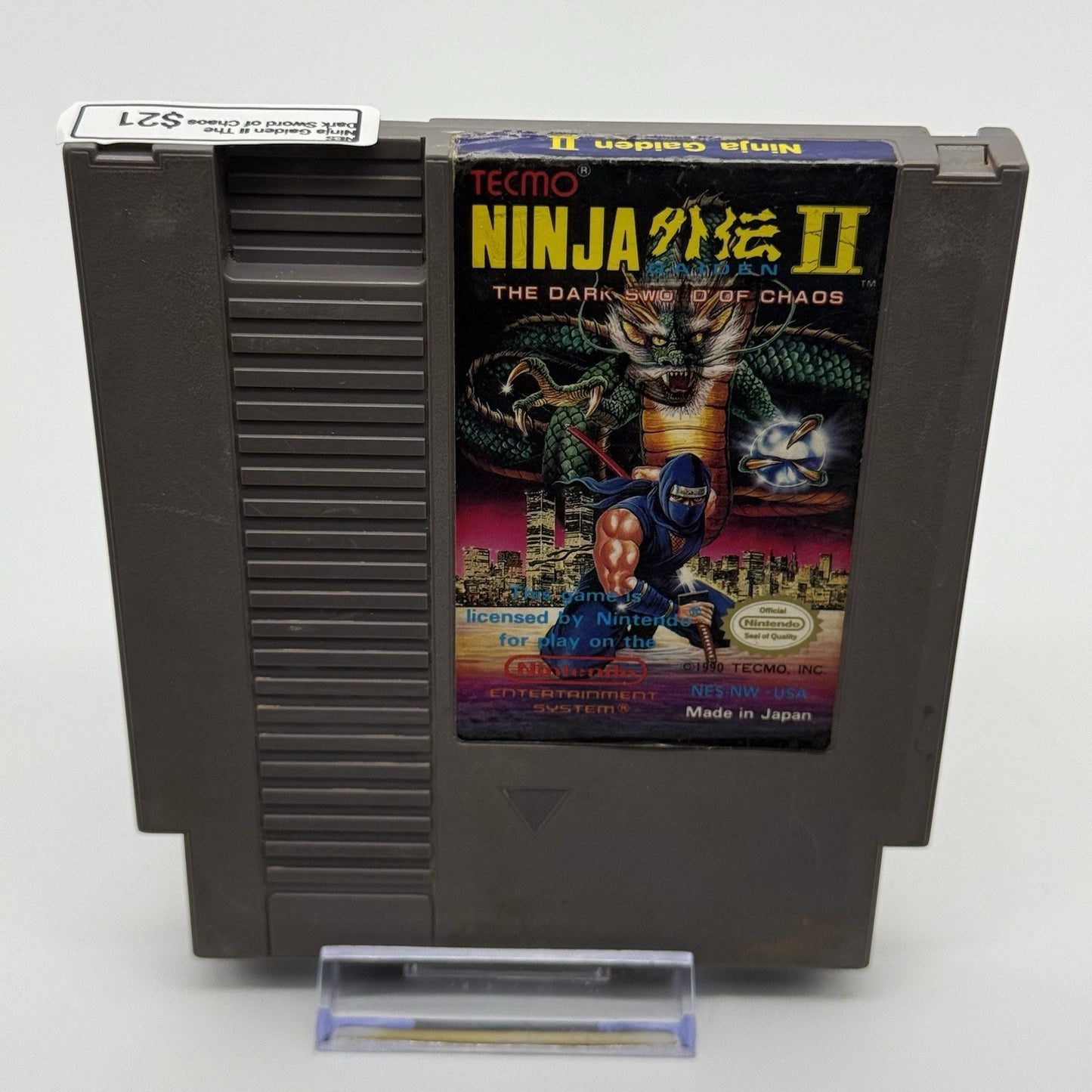 Ninja Gaiden II: The Dark Sword of Chaos, NES Game Cartridge Tested0
