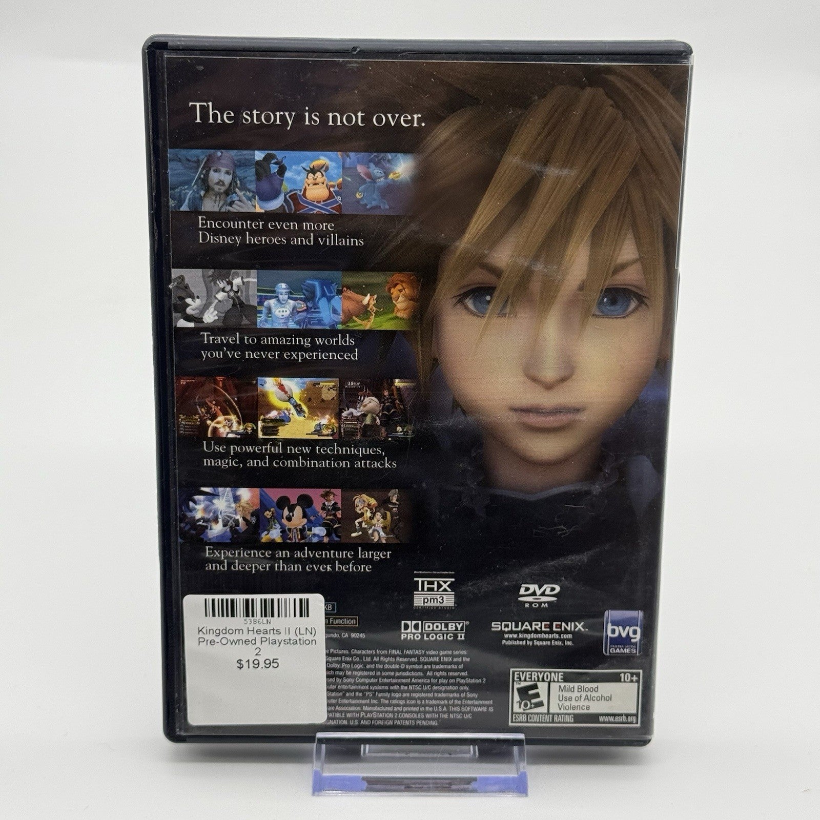 Kingdom Hearts 2 II (PlayStation 2 PS2, 2006) CIB No Manual2