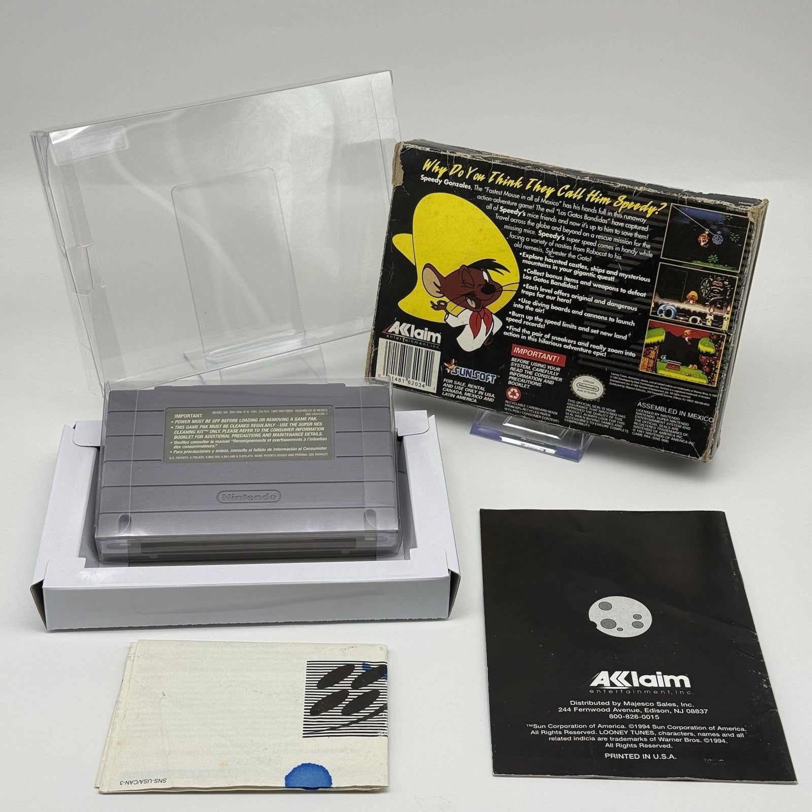 Speedy Gonzales: Los Gatos Bandidos SNES Super Nintendo 1994 CIB Complete Tested1