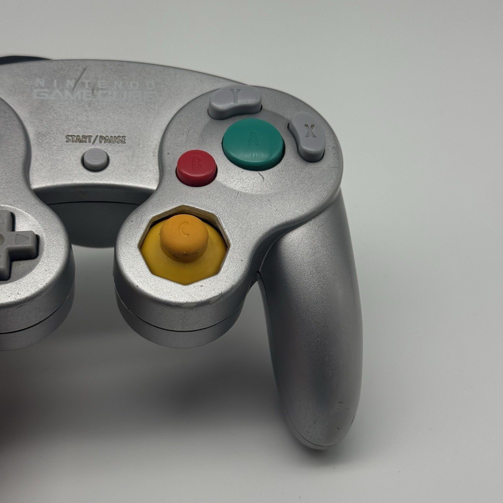 Official Nintendo GameCube Controller Platinum Silver OEM DOL-003 T2 Dot Tested8
