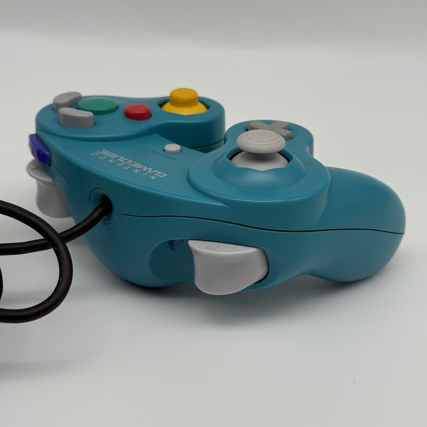 Official OEM Genuine Nintendo Gamecube Emerald Teal Blue Controller T3 Tested20