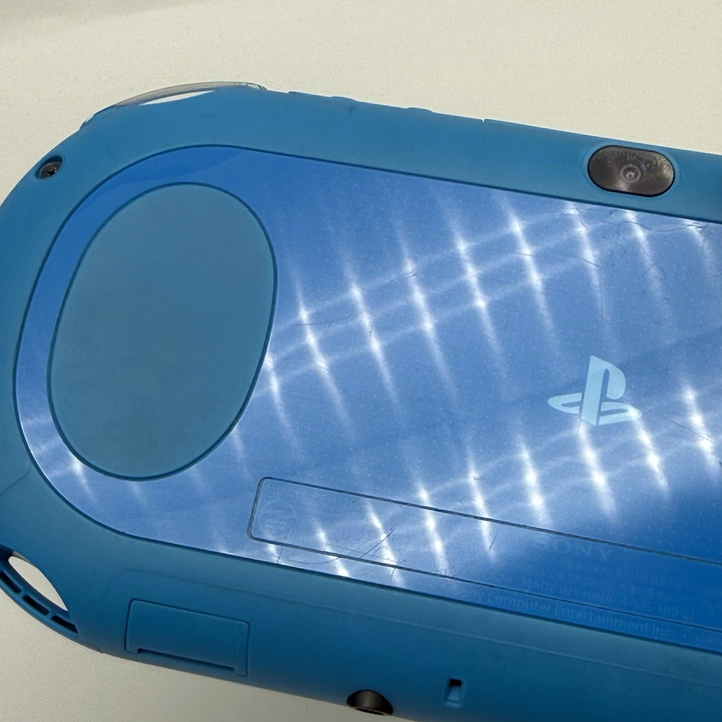 PS Vita PCH-2000 Console w/Box, Case, Charger Region Free Aqua Blue - Tested USA12