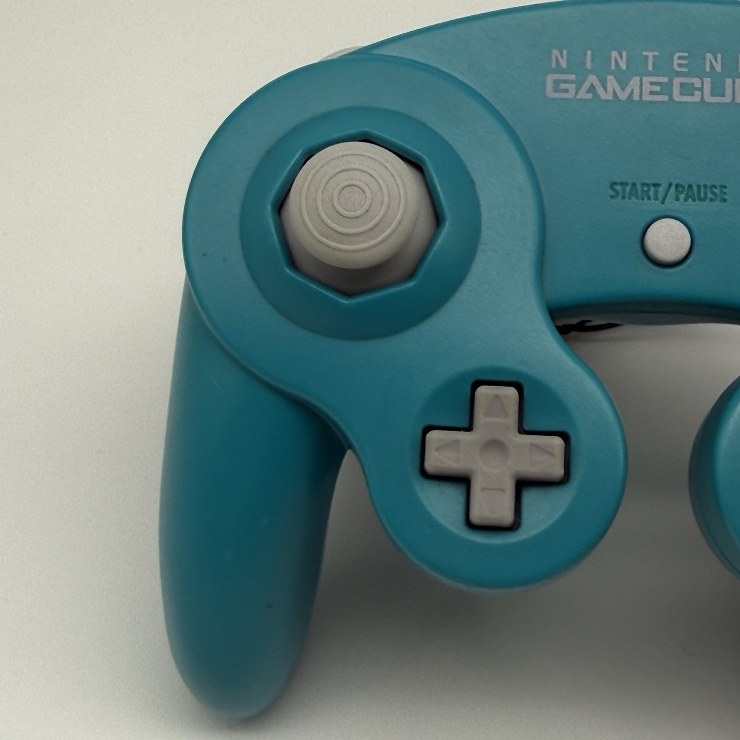 Official Nintendo GameCube Controller Pad Teal Emerald Blue Tight Stick T3 OEM1