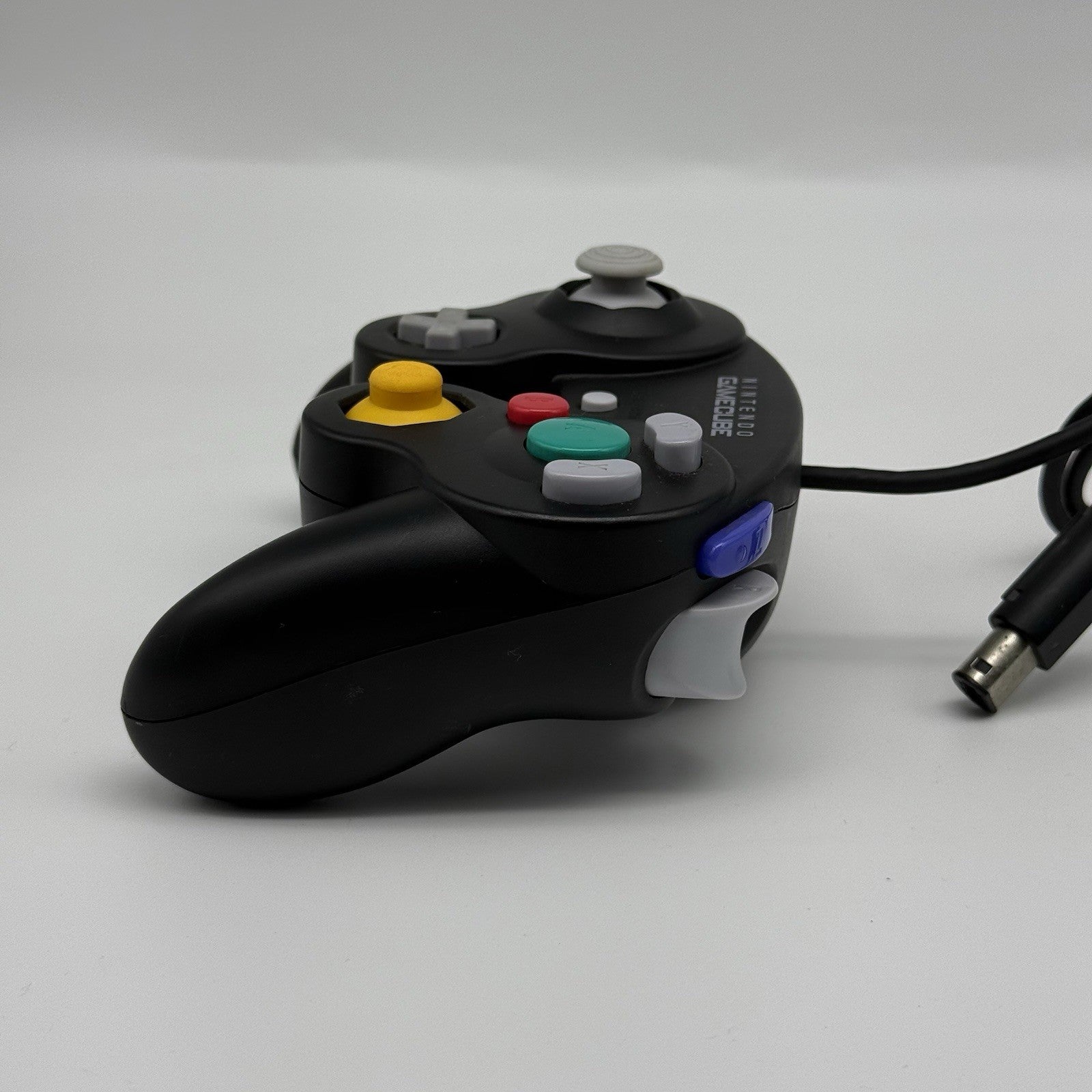 Official Nintendo GameCube Controller BLACK OEM Remote DOL-003 T2 Dot - Tested3