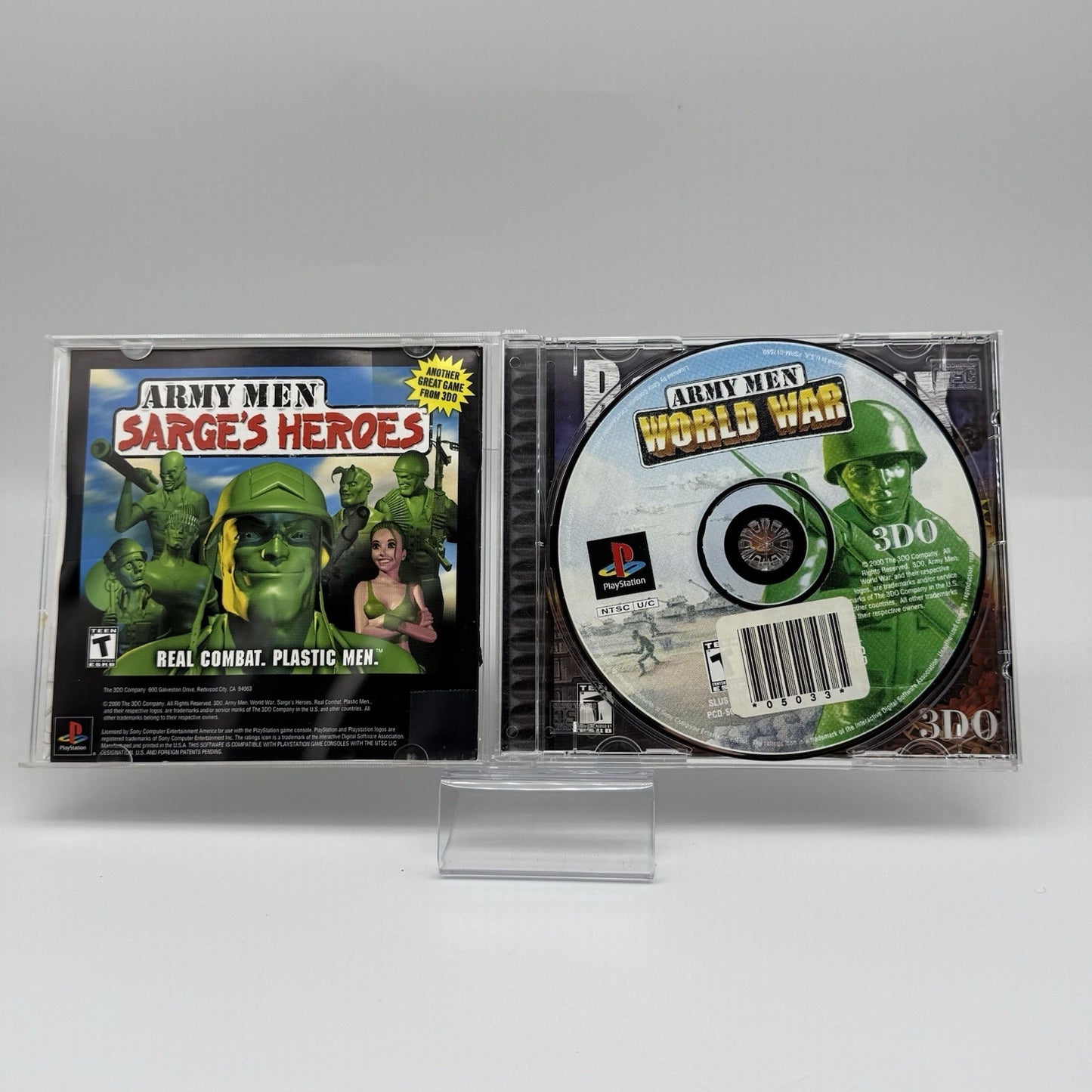 Sony Playstation PS1 Game Lot Of 3: Army Men, Gran Turismo, Driver 2 - Tested3