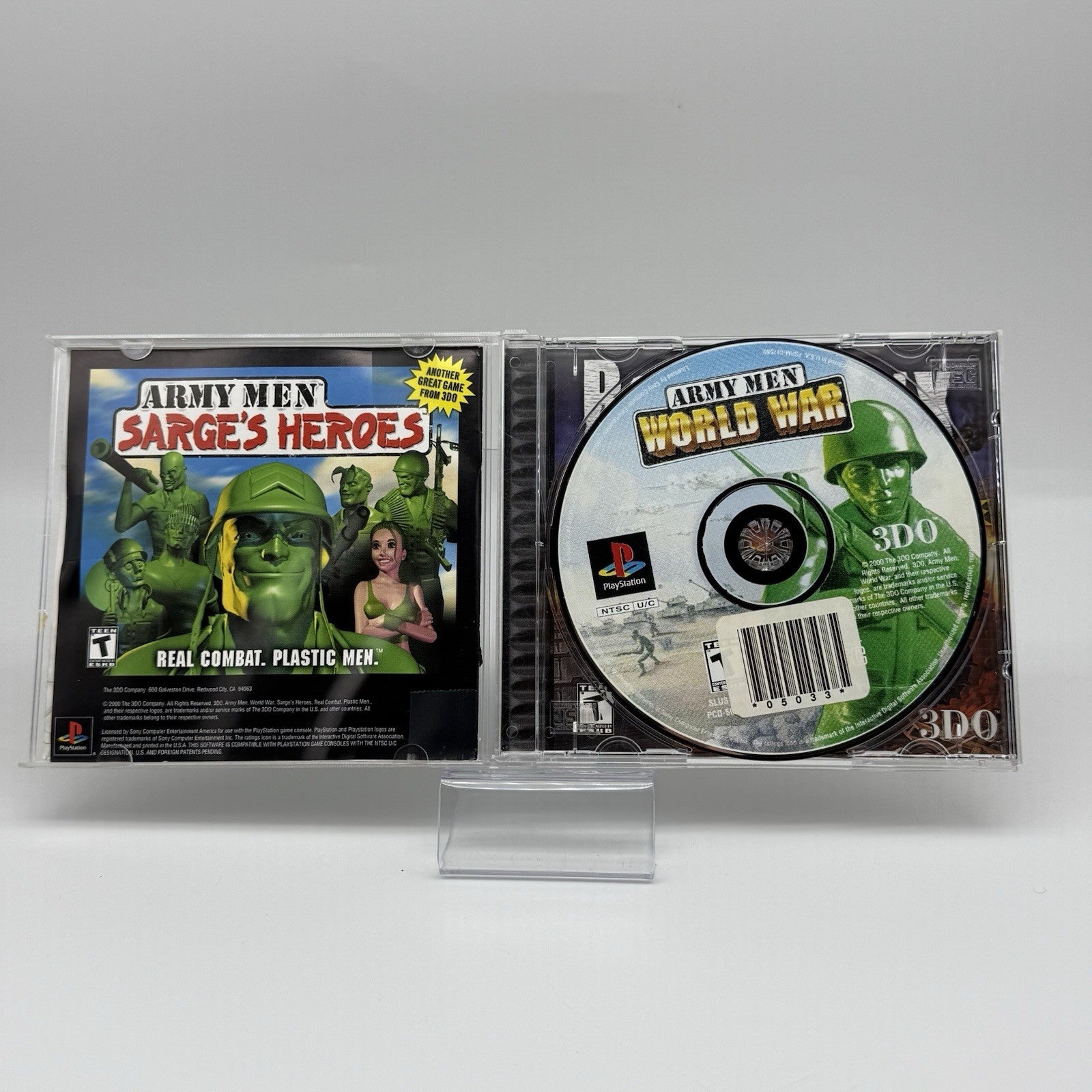 Sony Playstation PS1 Game Lot Of 3: Army Men, Gran Turismo, Driver 2 - Tested3