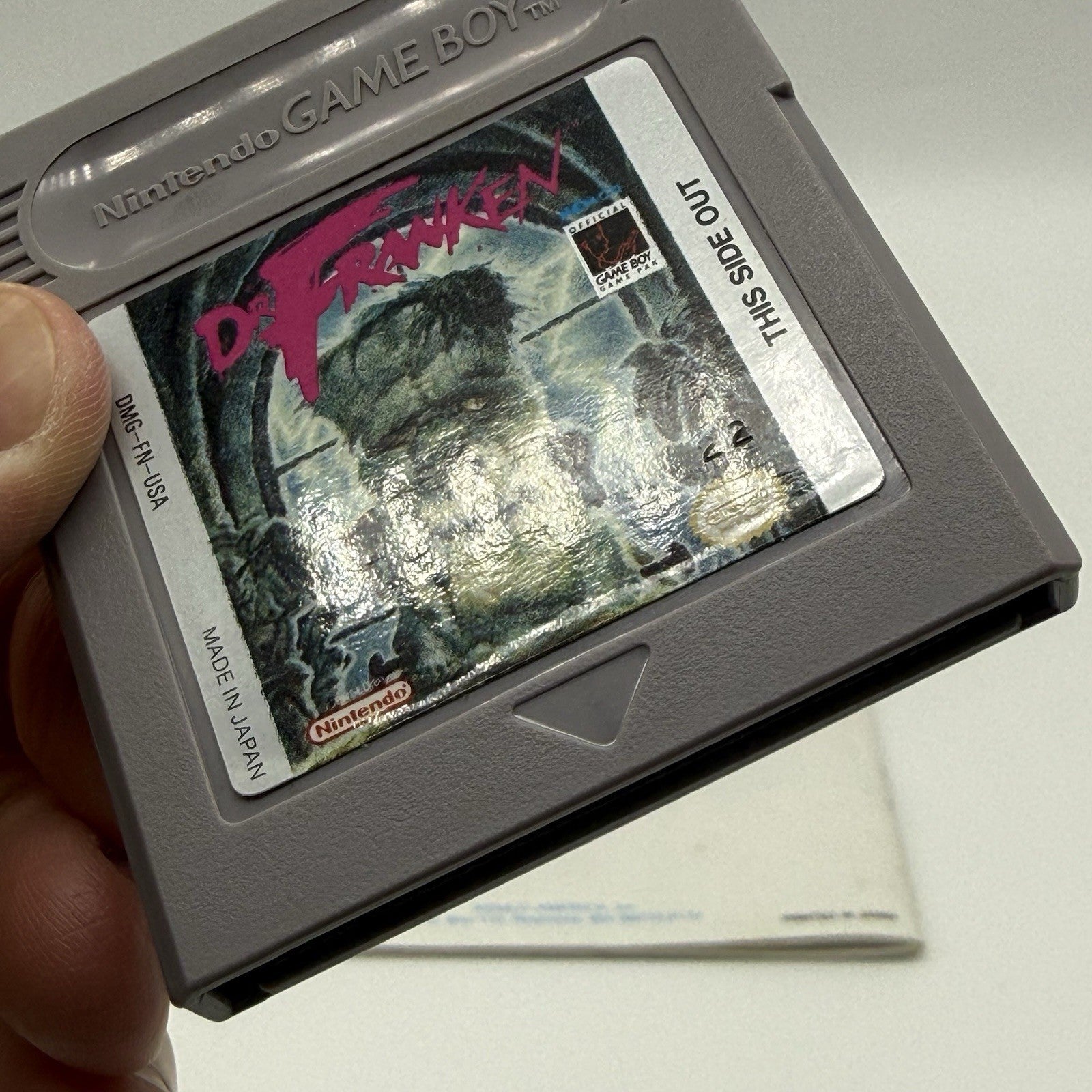Nintendo Gameboy Game Dr. Franken Game and Manual2