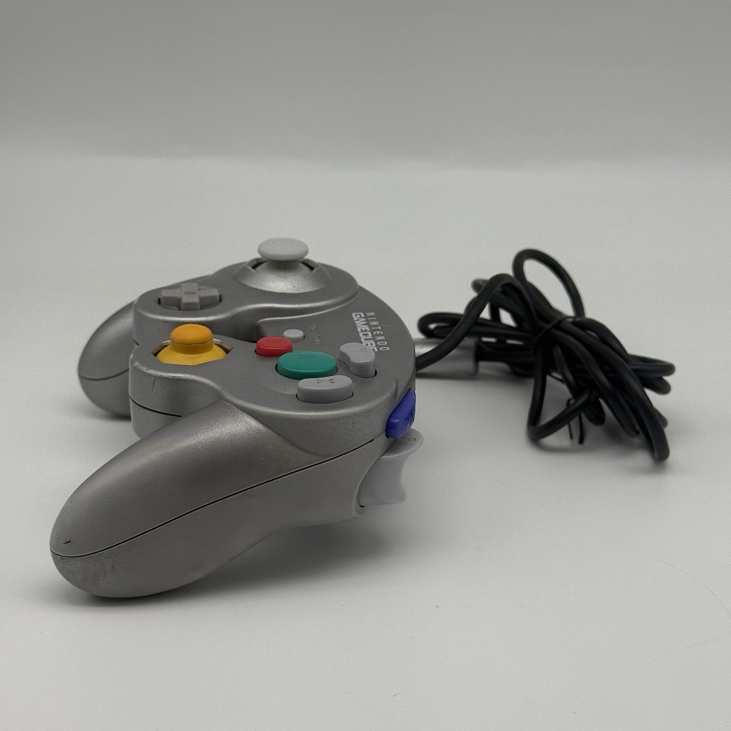 Official Nintendo GameCube Controller Platinum Silver OEM DOL-003 T2 Dot Tested3
