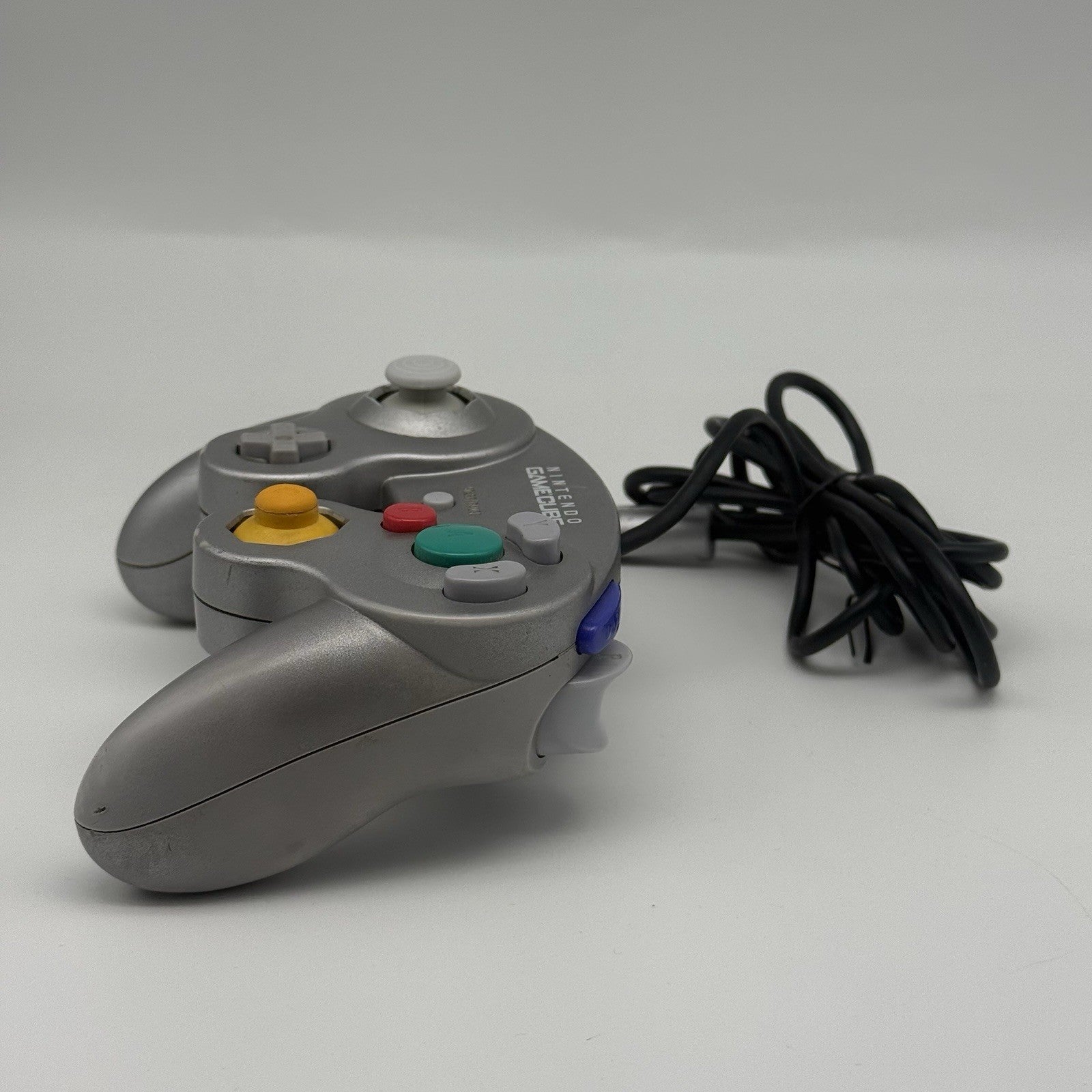 Official Nintendo GameCube Controller Platinum Silver OEM DOL-003 T2 Dot Tested3