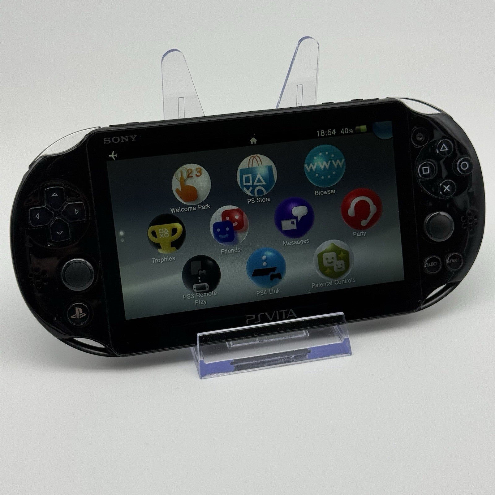 Sony PS Vita Slim PCH-2000 Black Console, Charger, Case - New Joysticks - Tested0