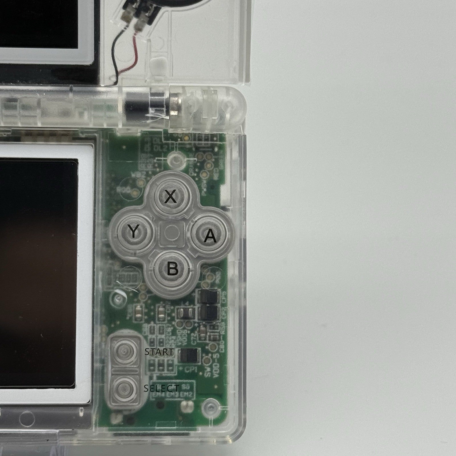 Nintendo DS Lite Transparent Clear Console Reshell w/Charger Tested Region Free4
