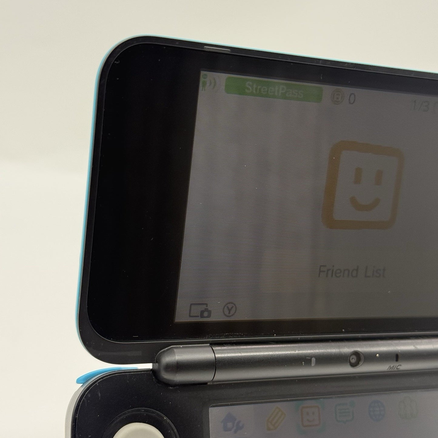 “new” Nintendo 2DS XL Console Black Turquoise w/Charger - Tested Working6