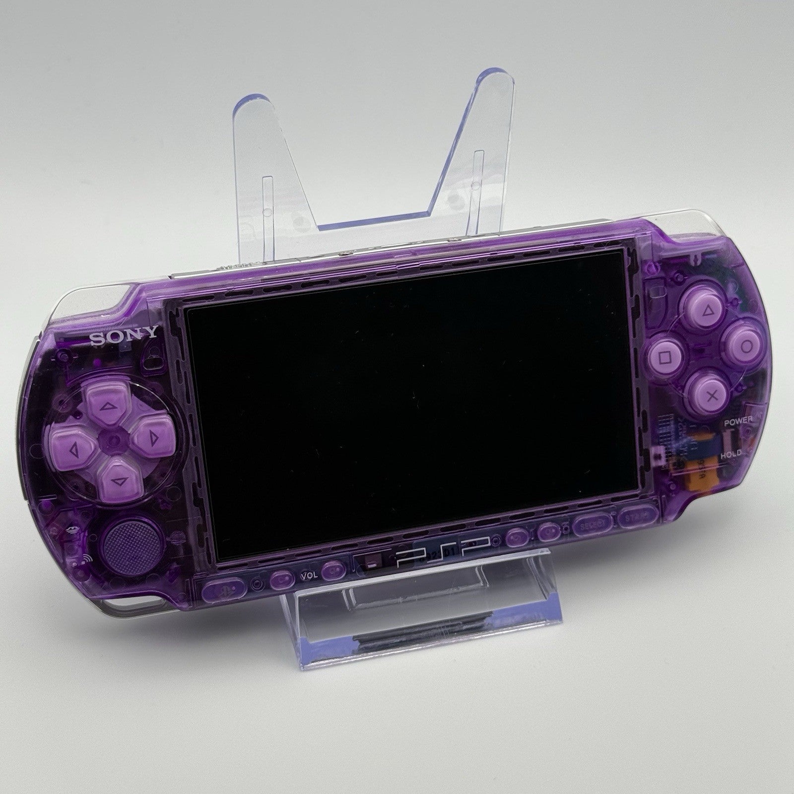 Sony PSP-3000 Playstation Portable Console Clear Purple w/Accessories - Tested1