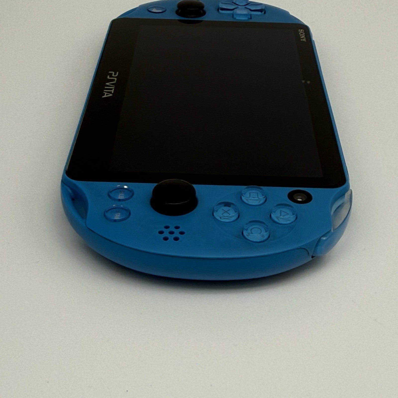 PS Vita PCH-2000 Console w/Box, Case, Charger Region Free Aqua Blue - Tested USA10