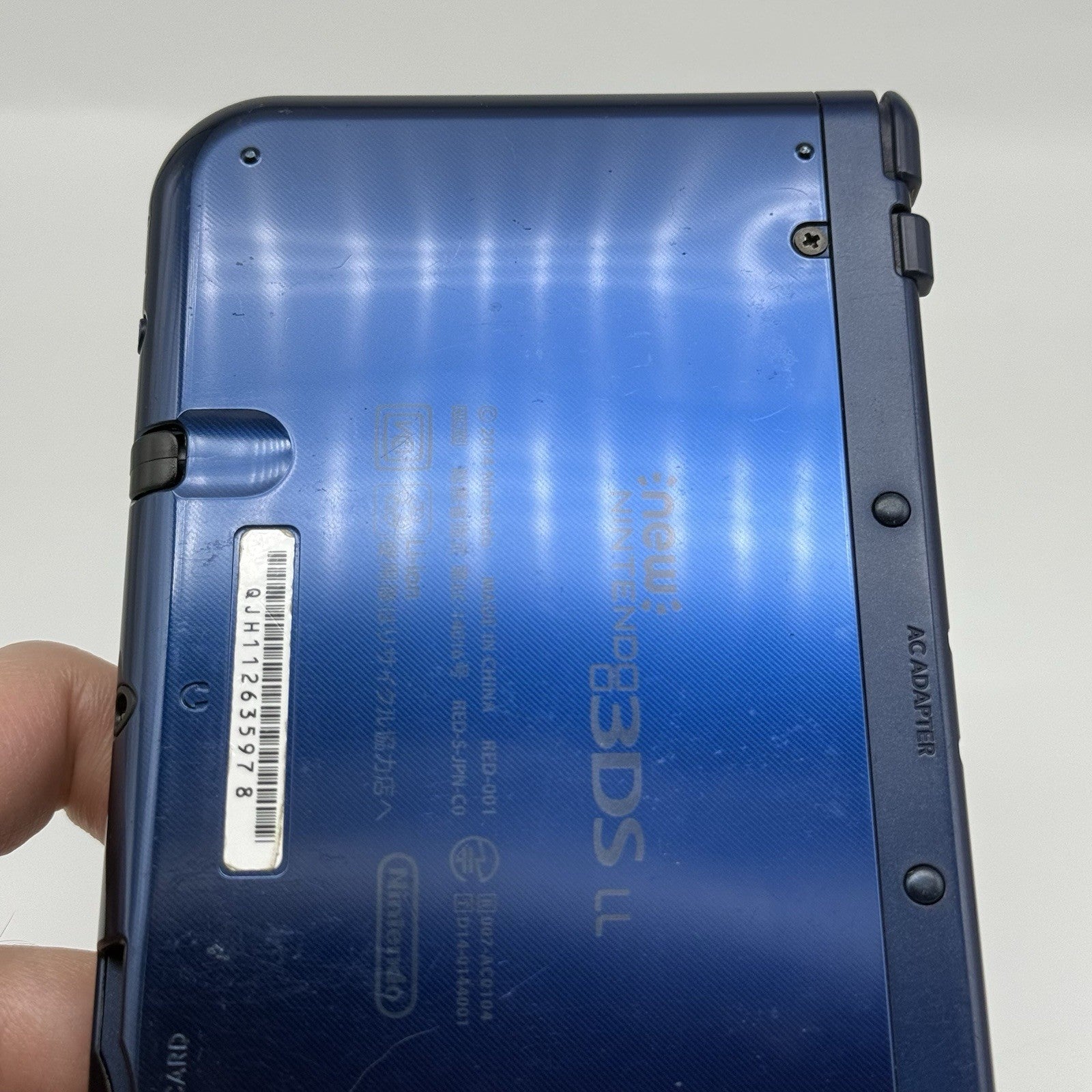 “new” Nintendo 3DS XL/LL Metallic Blue Console Top IPS Region Free NTSC-J Tested18