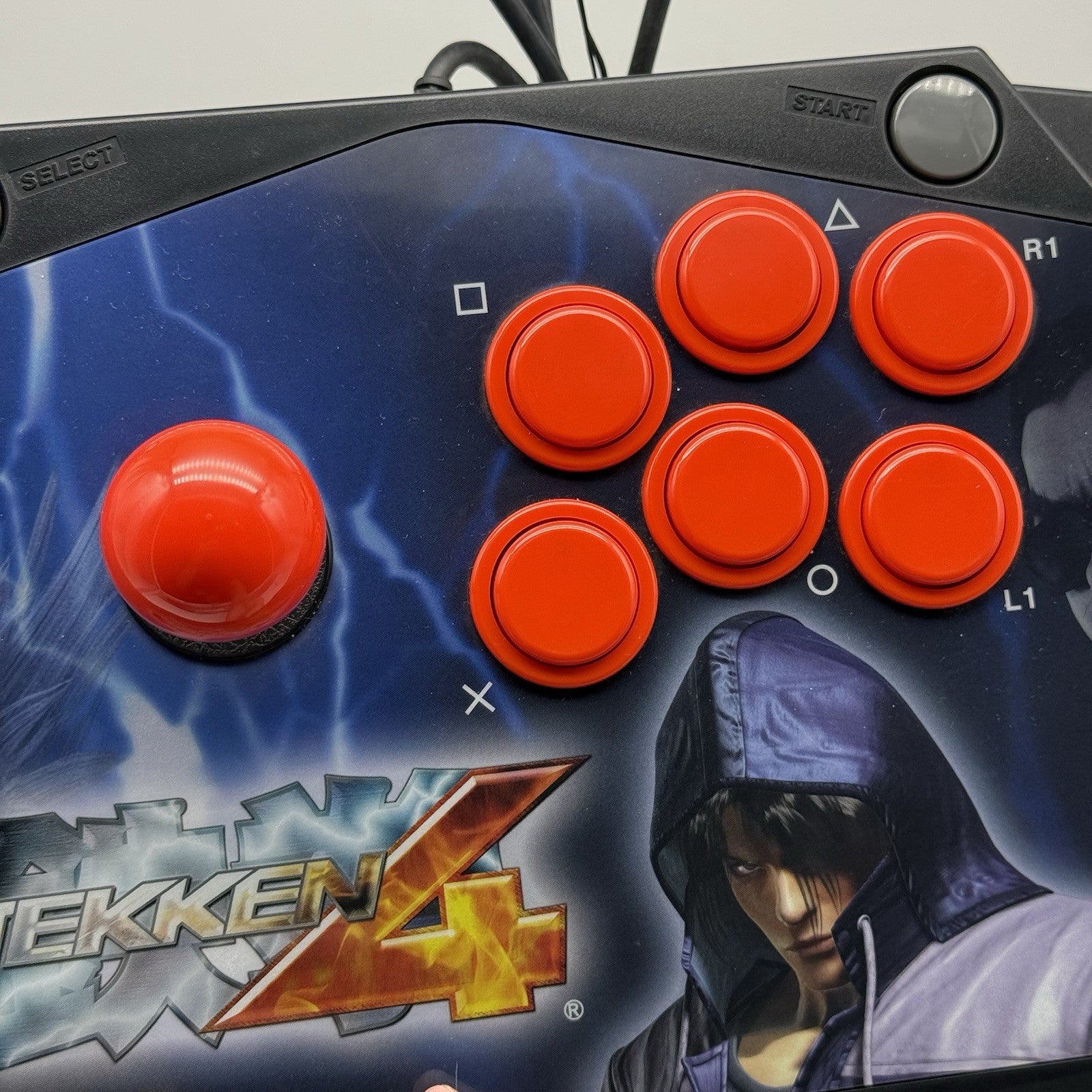 HORI Tekken 4 Arcade Fight Stick Pad Console Playstation 1/2 PS1 PS2 Controller5