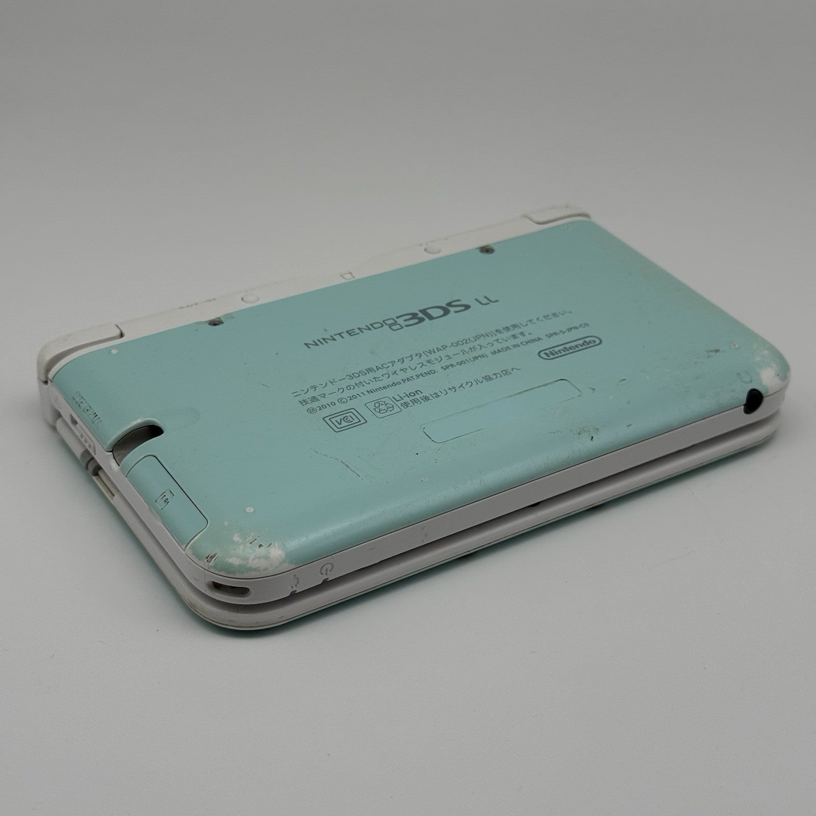 Nintendo 3DS XL LL Mint White Console JP Region - *For Parts Repair* Camera & LR7