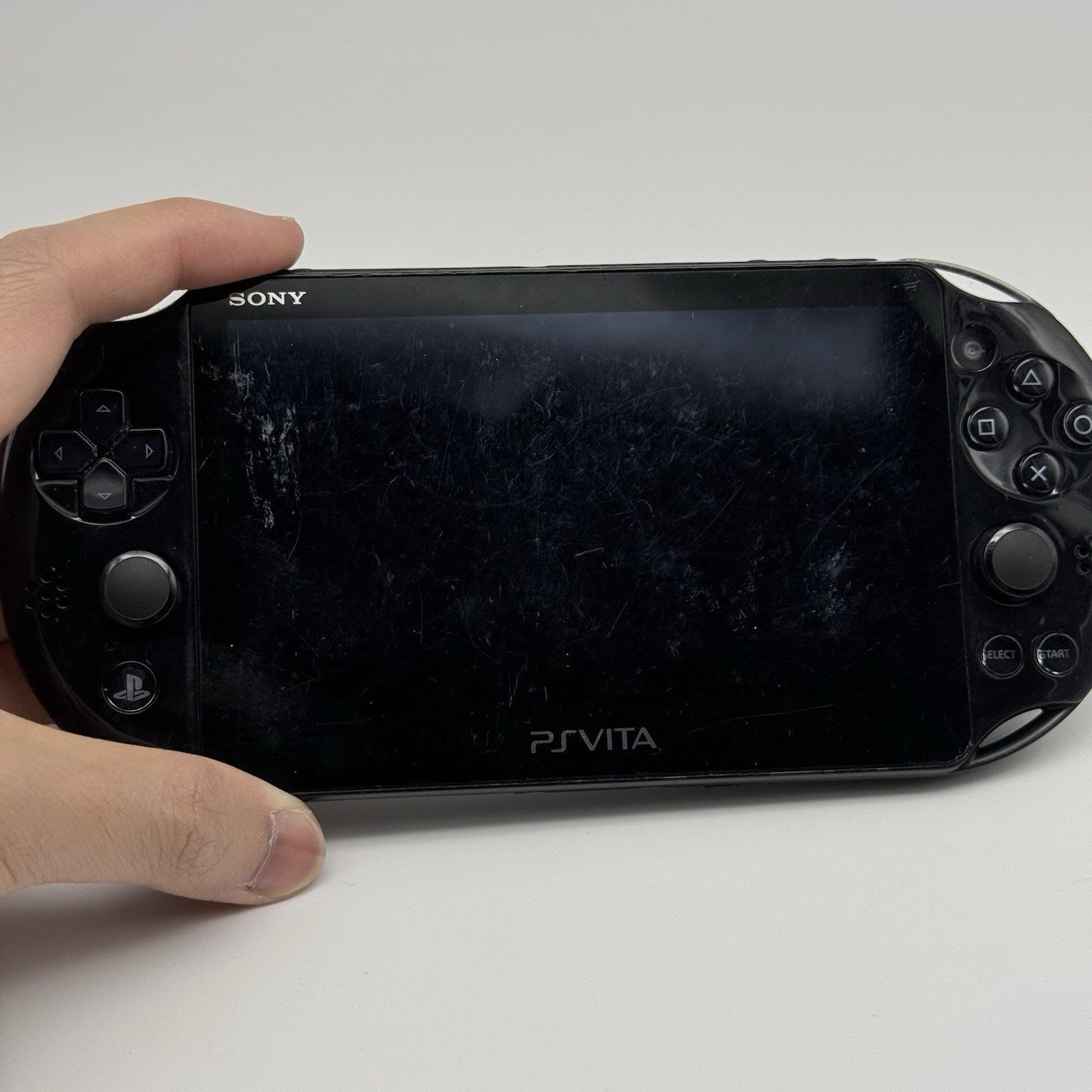 Sony PS Vita Slim PCH-2000 Black Console, Charger, Case - Tested (*Screen Wear*)11