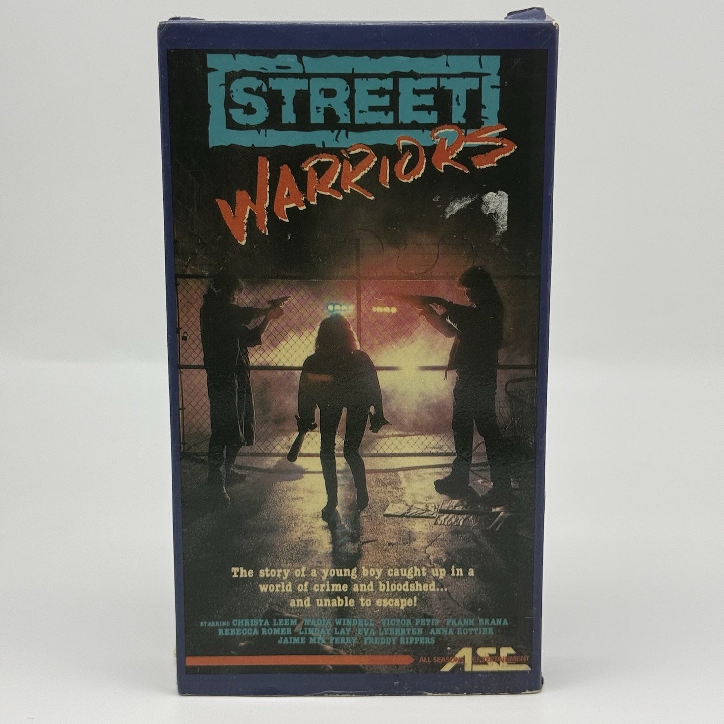 Street Warriors VHS Tape Cult Movie Rare VTG Vintage Tested0