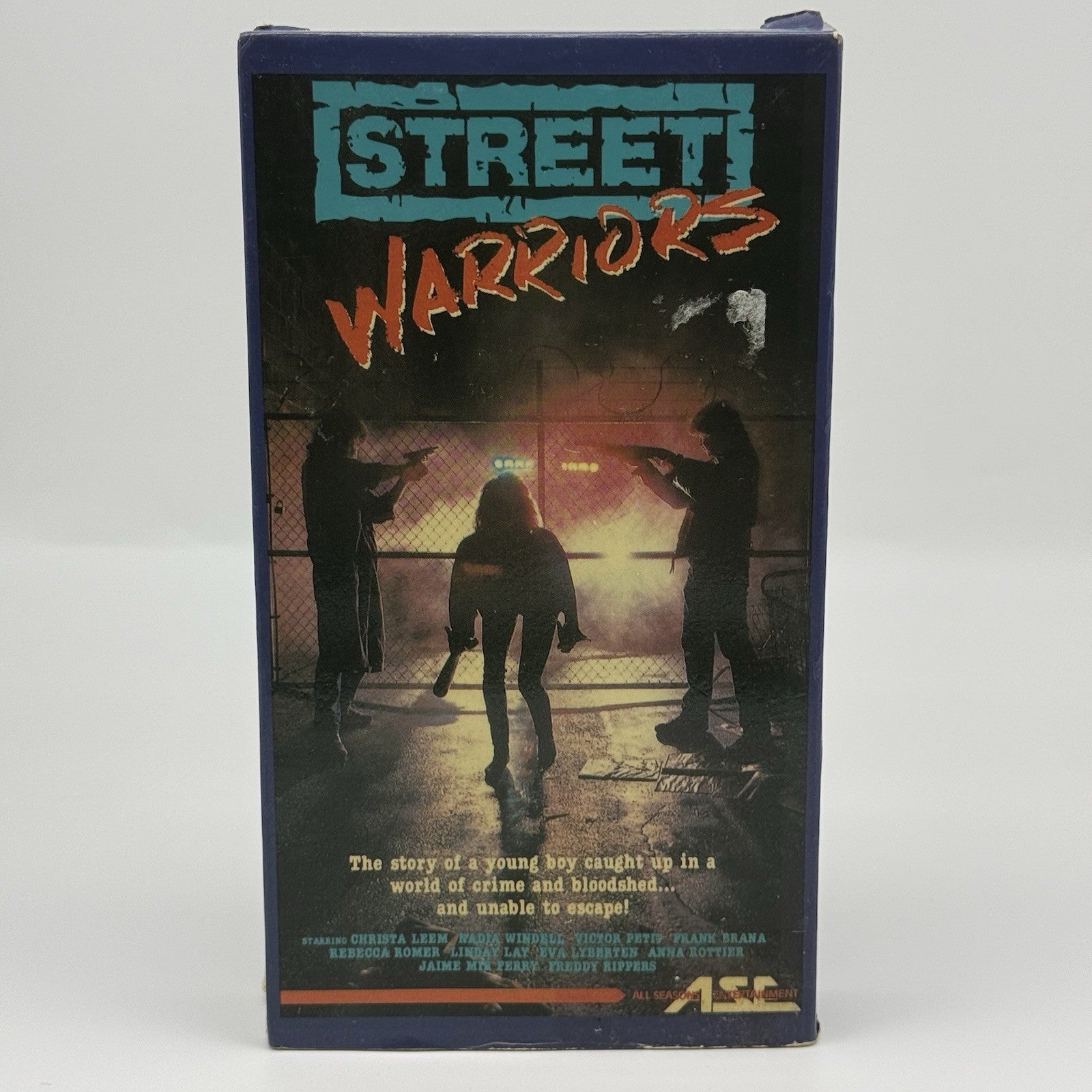 Street Warriors VHS Tape Cult Movie Rare VTG Vintage Tested0