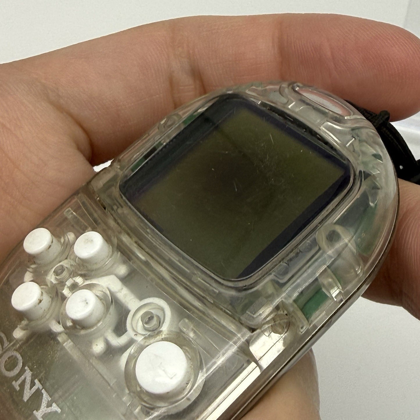 Sony Playstation Pocket Station Transparent Clear +Strap SCPH-4000 LCD Burn USA7
