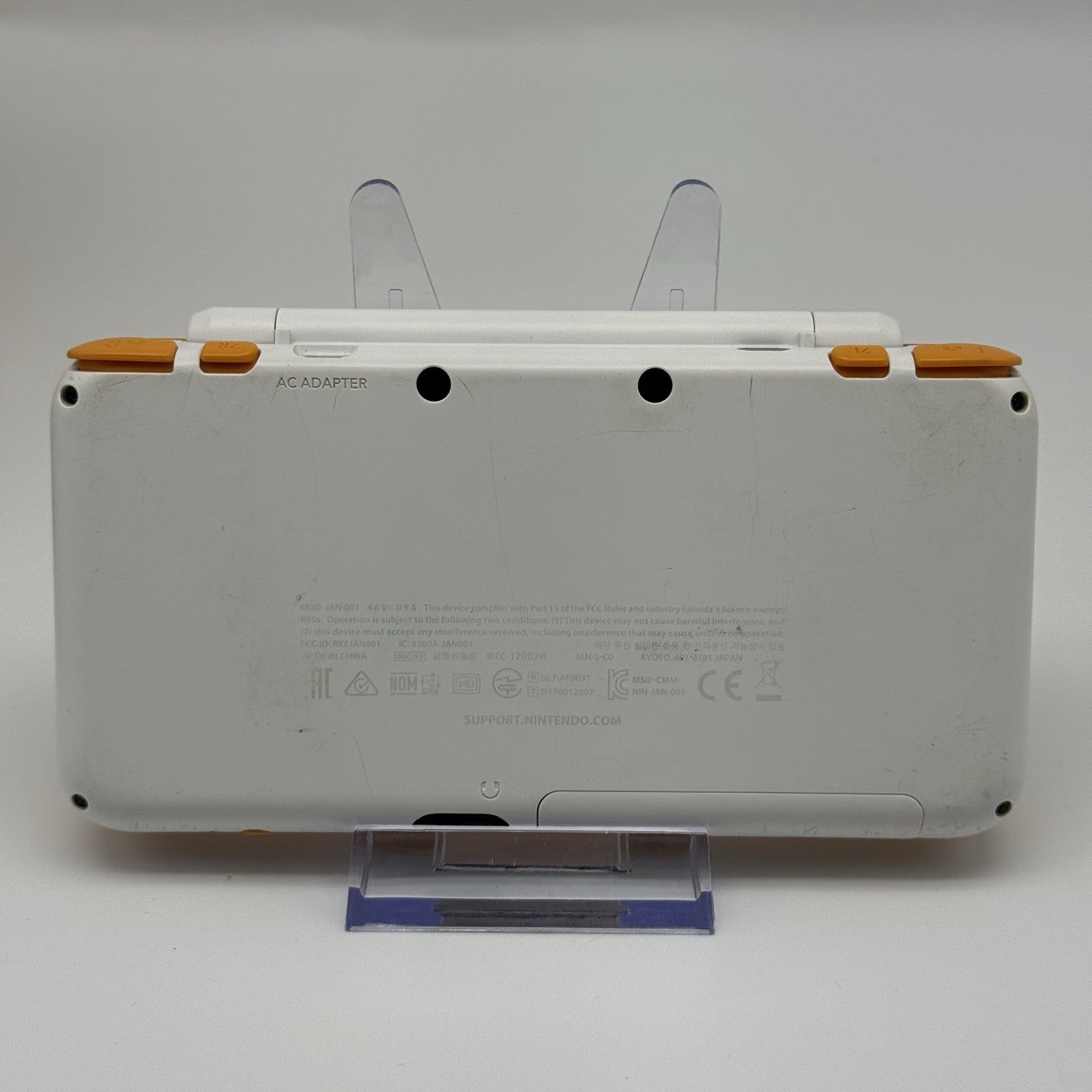 “new” Nintendo 2DS 3DS XL Console White Orange Console, Charger, Box - Tested8