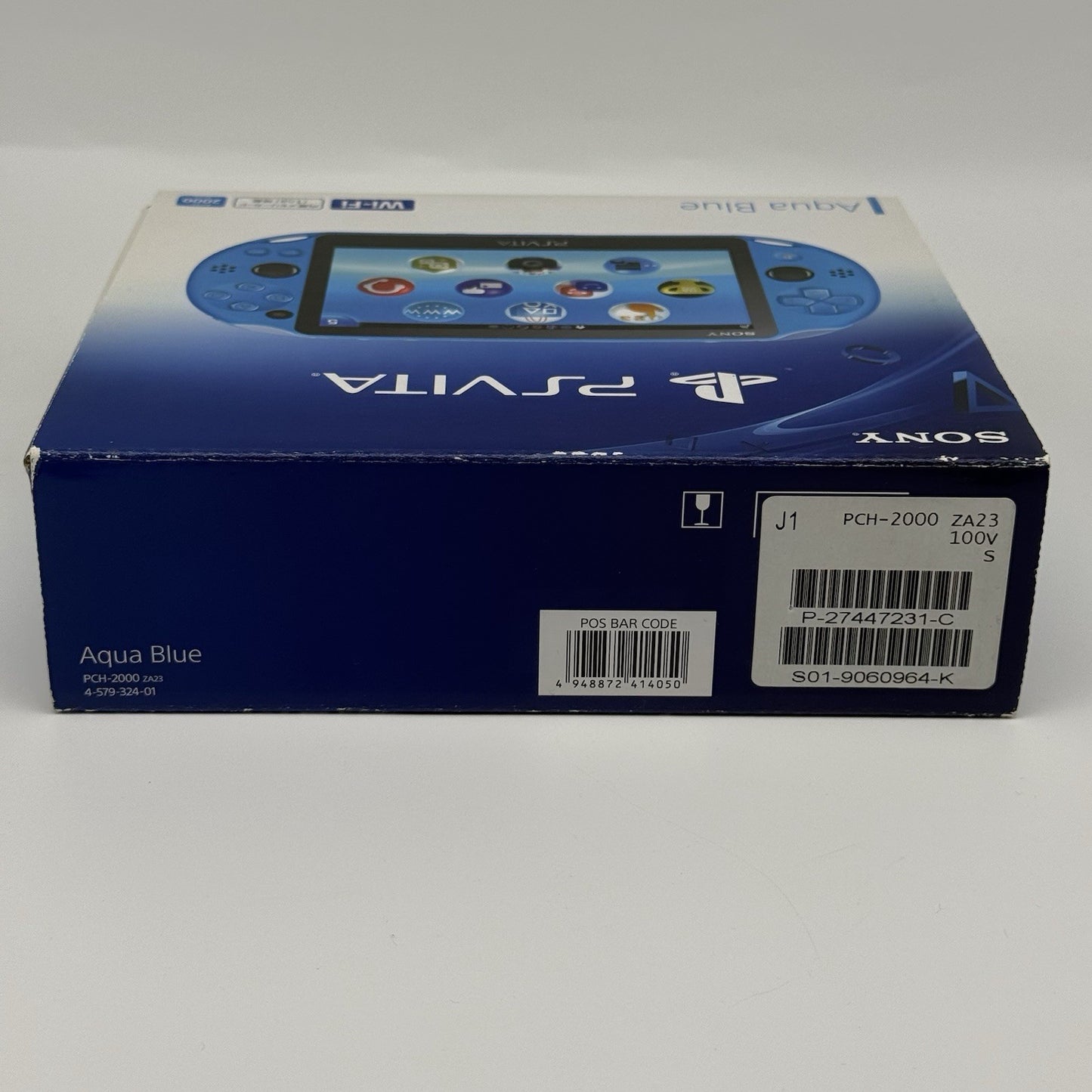 PS Vita PCH-2000 Console w/Box, Case, Charger Region Free Aqua Blue - Tested USA21