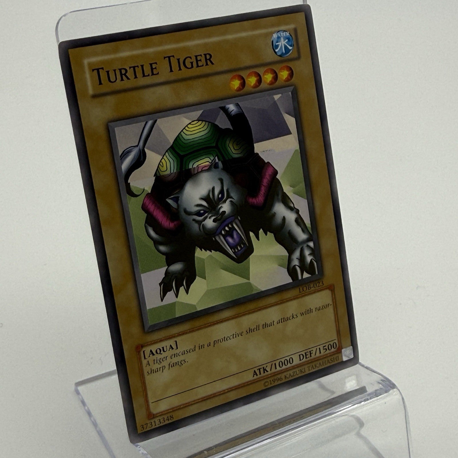 Yu-Gi-Oh! - Turtle Tiger LOB-023 NM Condition - Rare Misprint Image Color Error1
