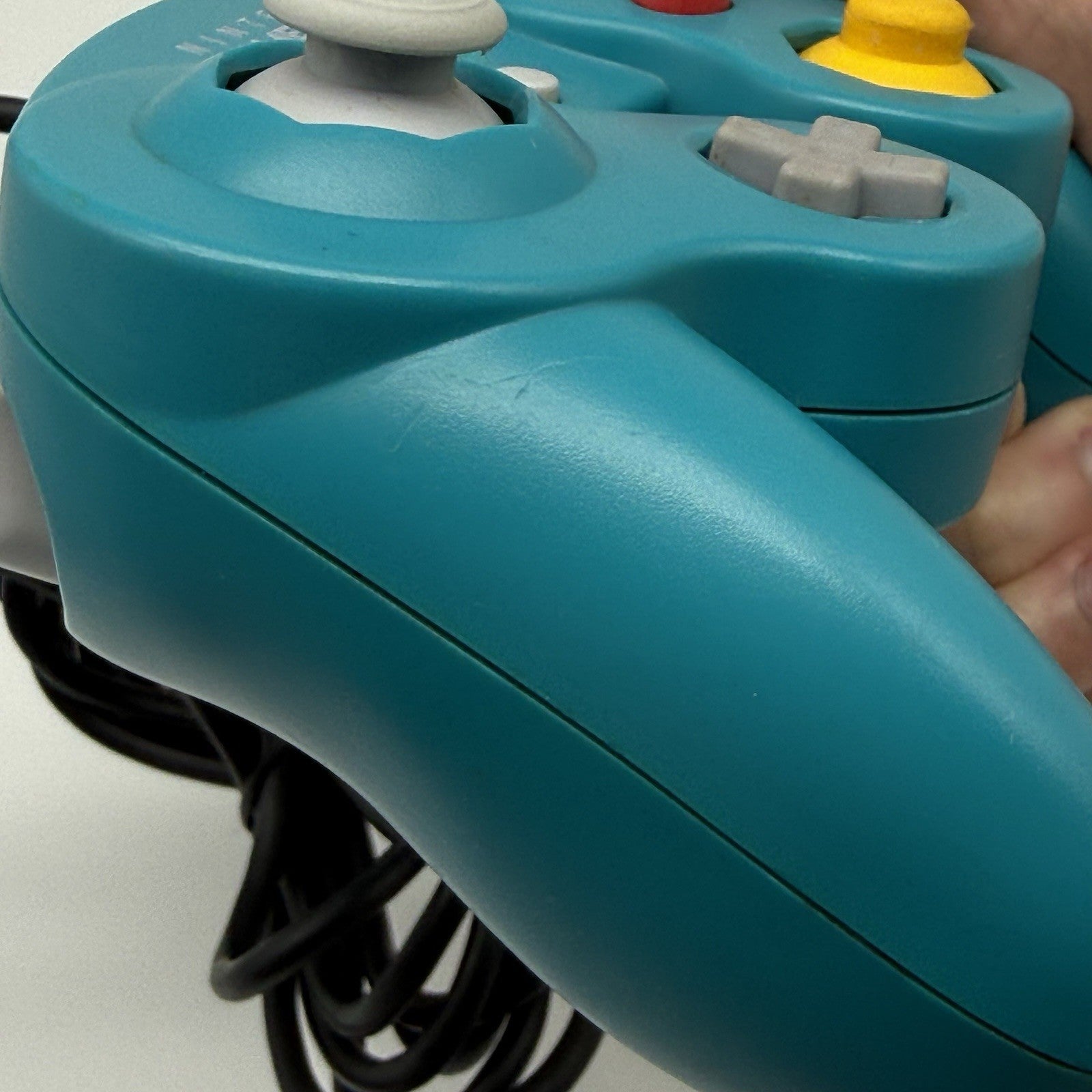 Official OEM Genuine Nintendo Gamecube Emerald Teal Blue Controller T3 Tested10