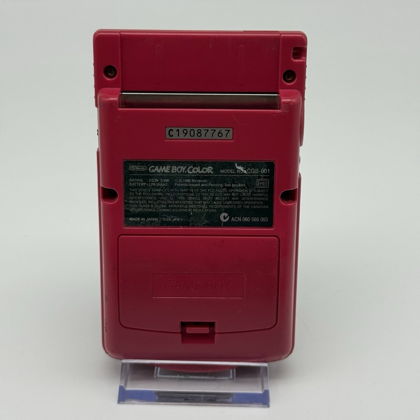 Nintendo Gameboy Boy Color Berry Red Console GBC CGB-001 - Tested Working2