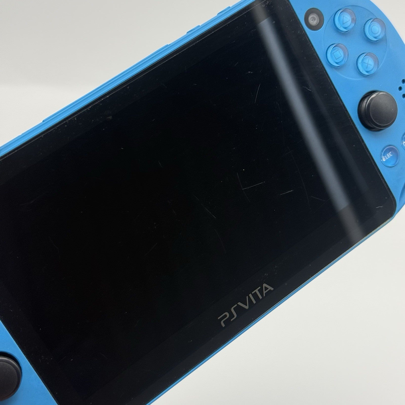 PS Vita PCH-2000 Console w/Box, Case, Charger Region Free Aqua Blue - Tested USA15