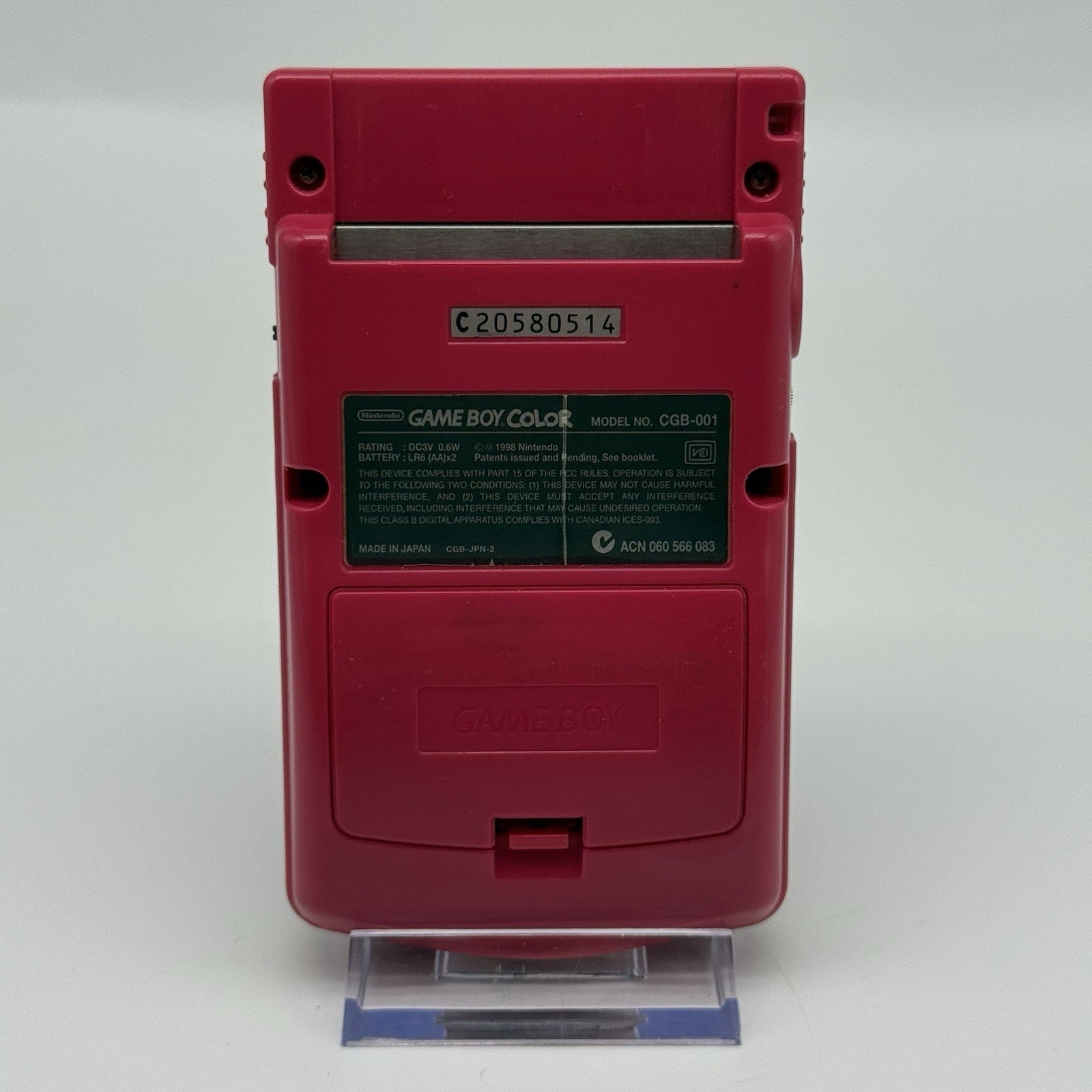 Nintendo Gameboy Boy Color Berry Red Console GBC CGB-001 - Tested Working7