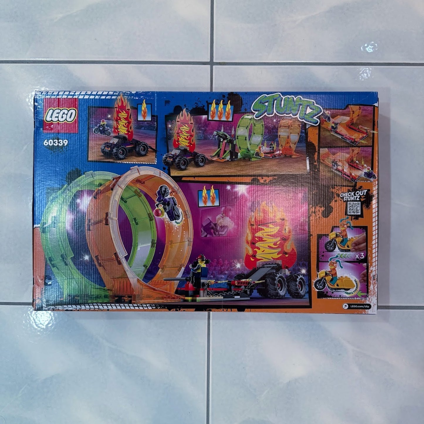 LEGO CITY Double Loop Stunt Arena 60339 Motorcycle Stuntz Retired - Brand New1